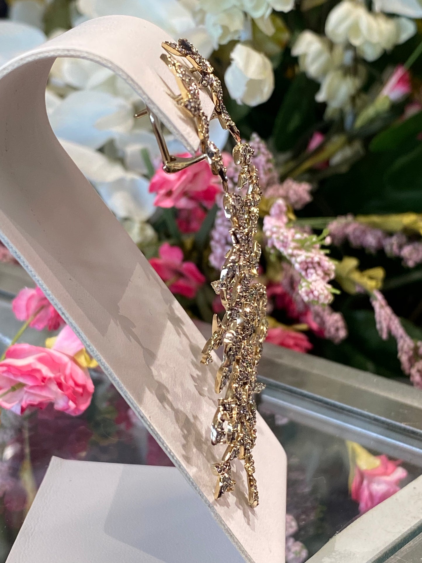 18k Yellow Gold Diamond Earrings