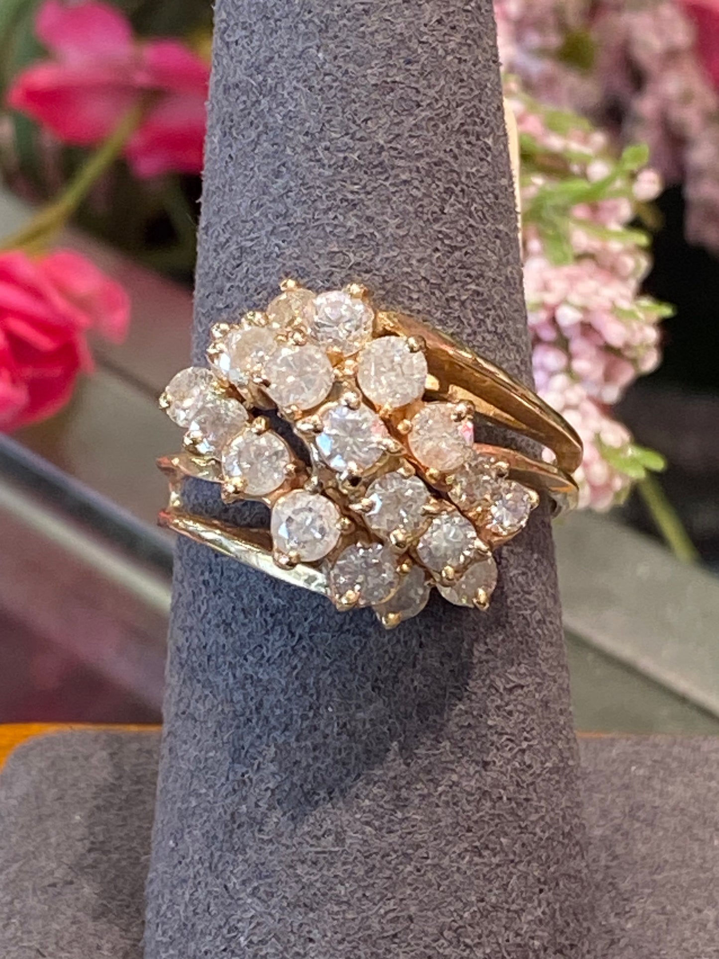 14k Yellow Gold Cocktail Ring