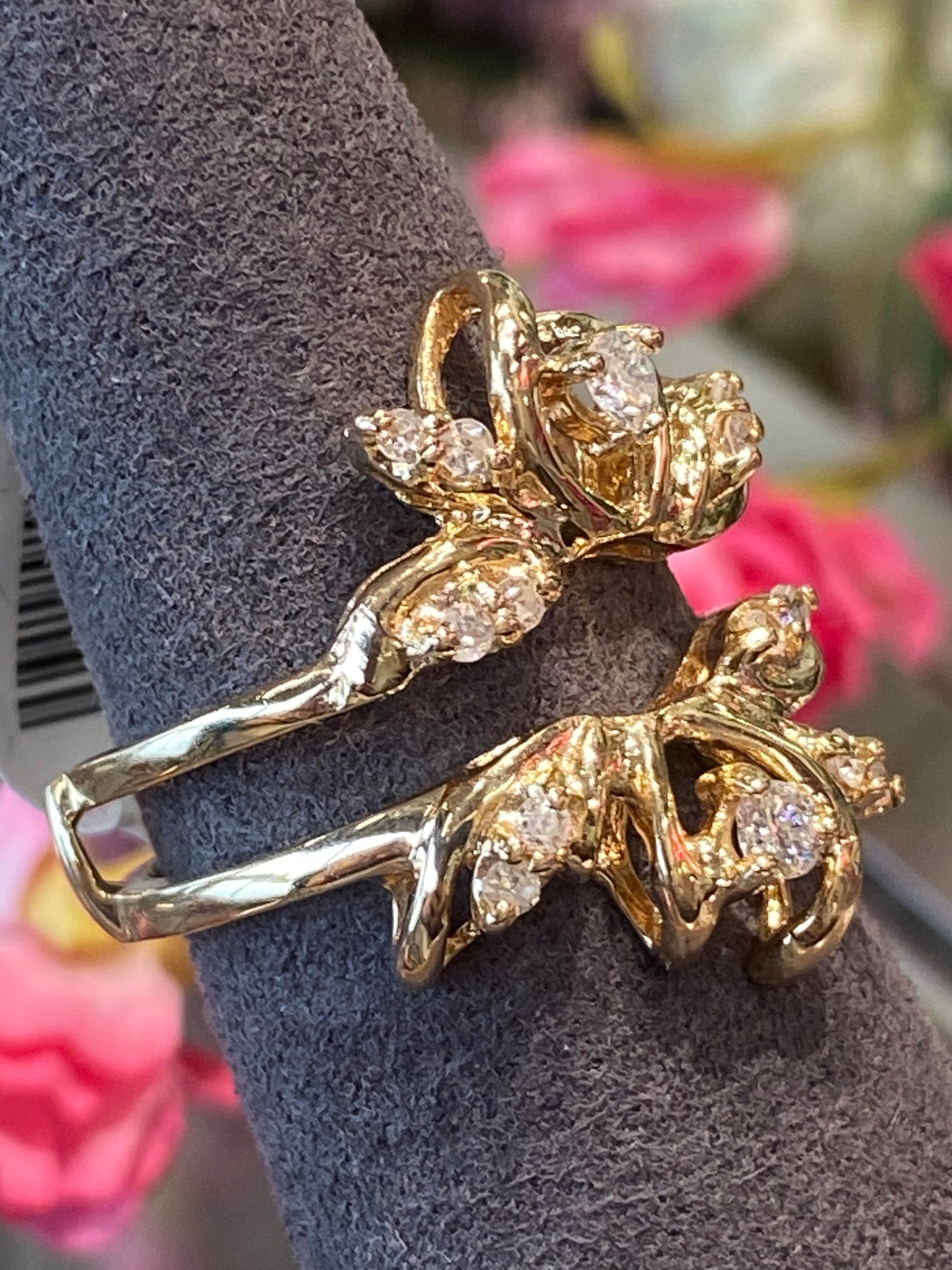 14k Yellow Gold Ring Guard