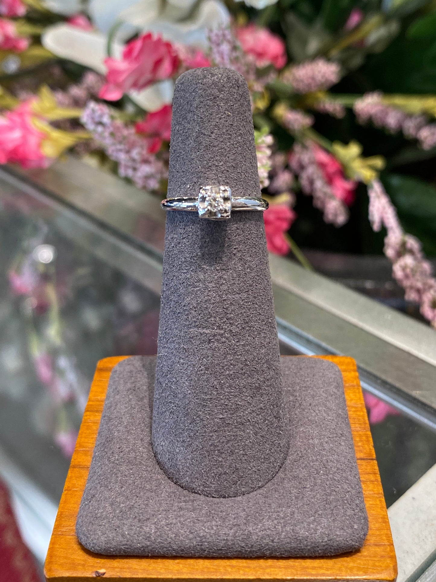 14k White gold Engagement Ring