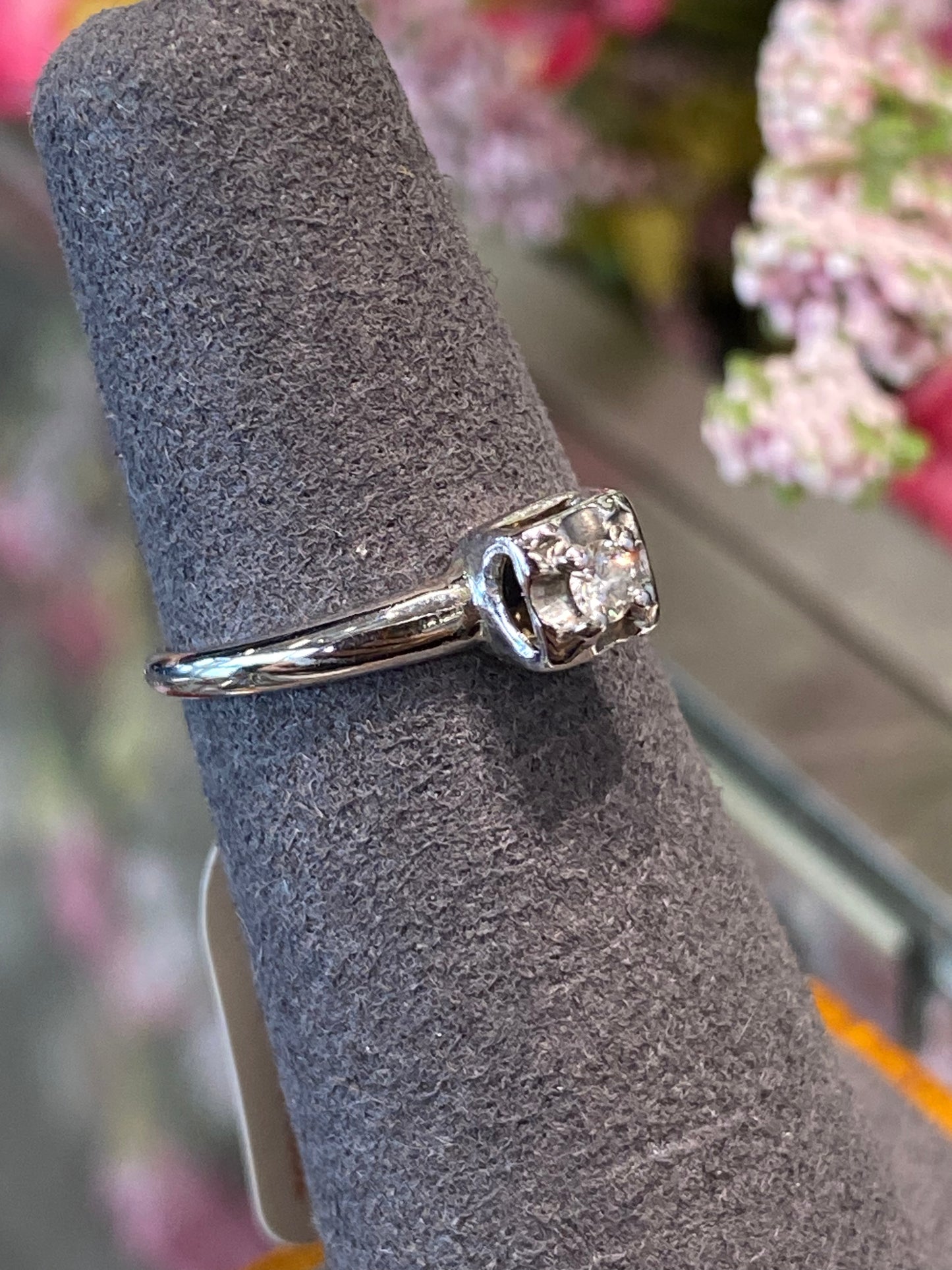 14k White gold Engagement Ring