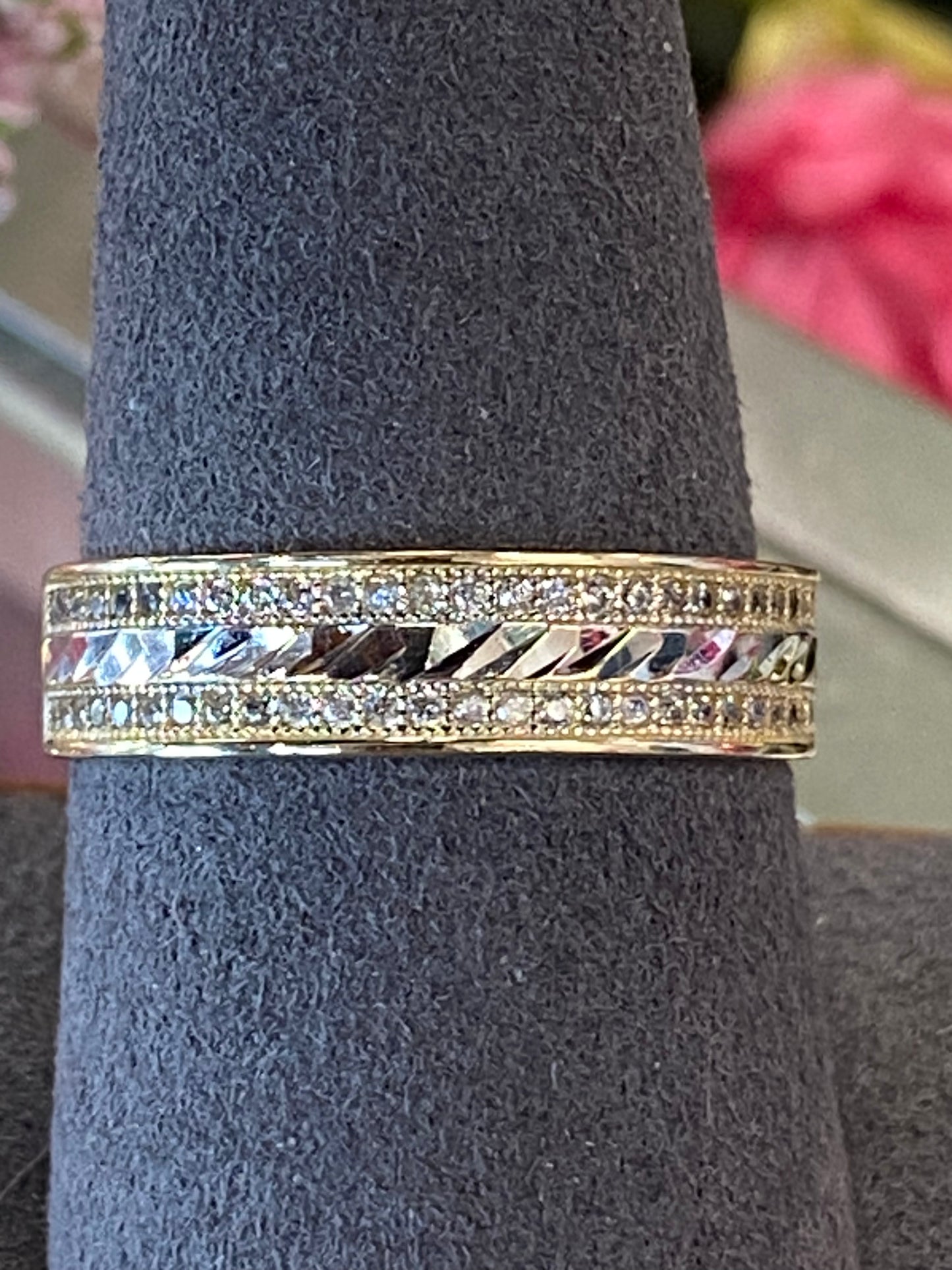 14k Two Tone Band