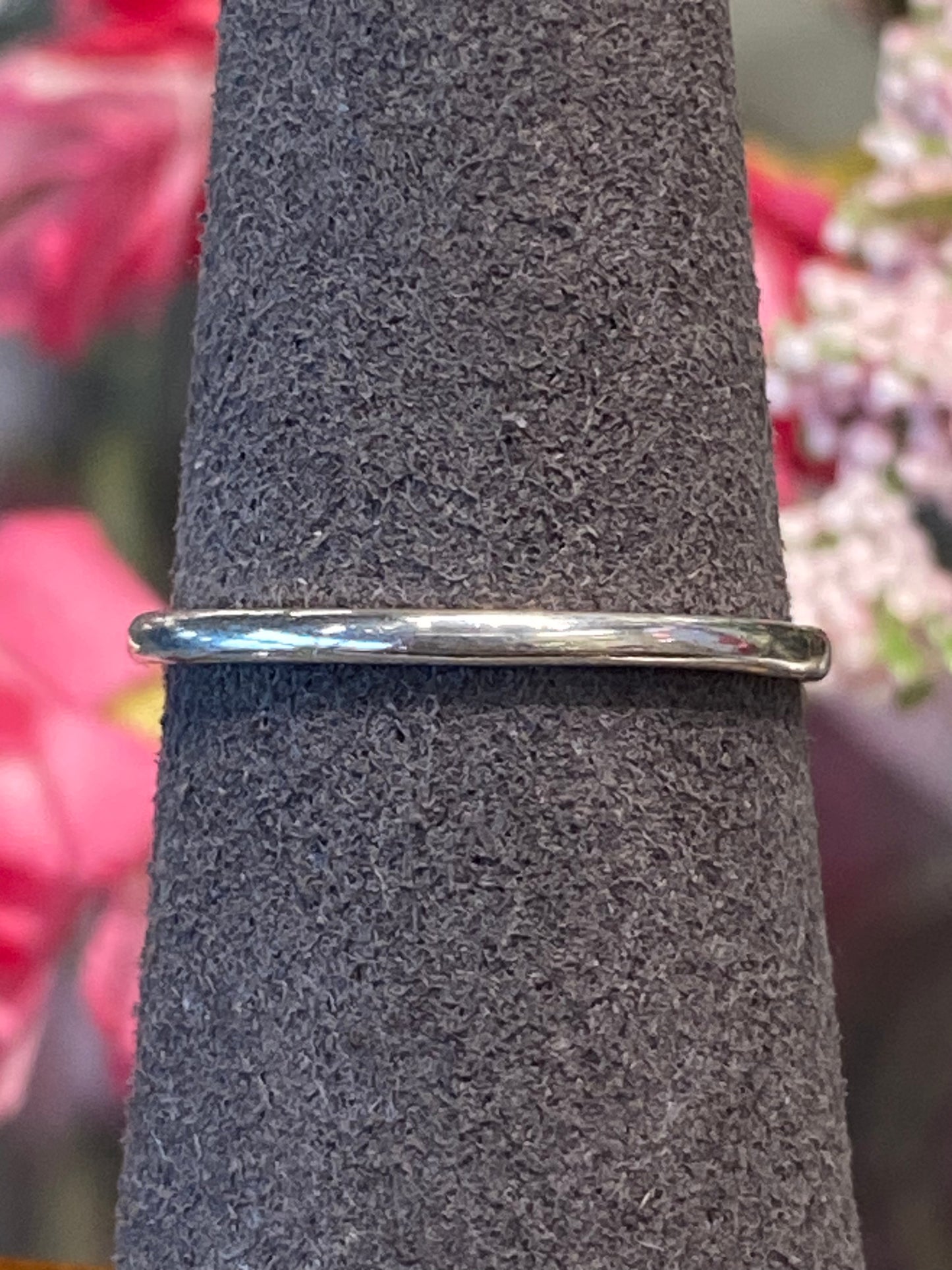 Silver Plain Thin Band