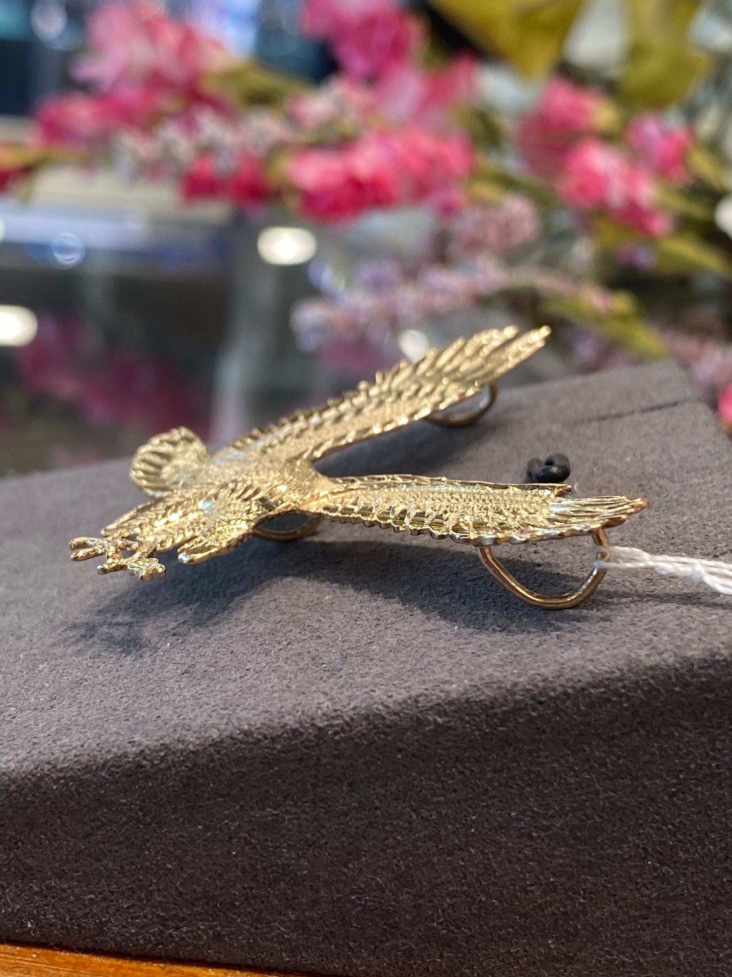 14k Yellow Hold Eagle Pendant