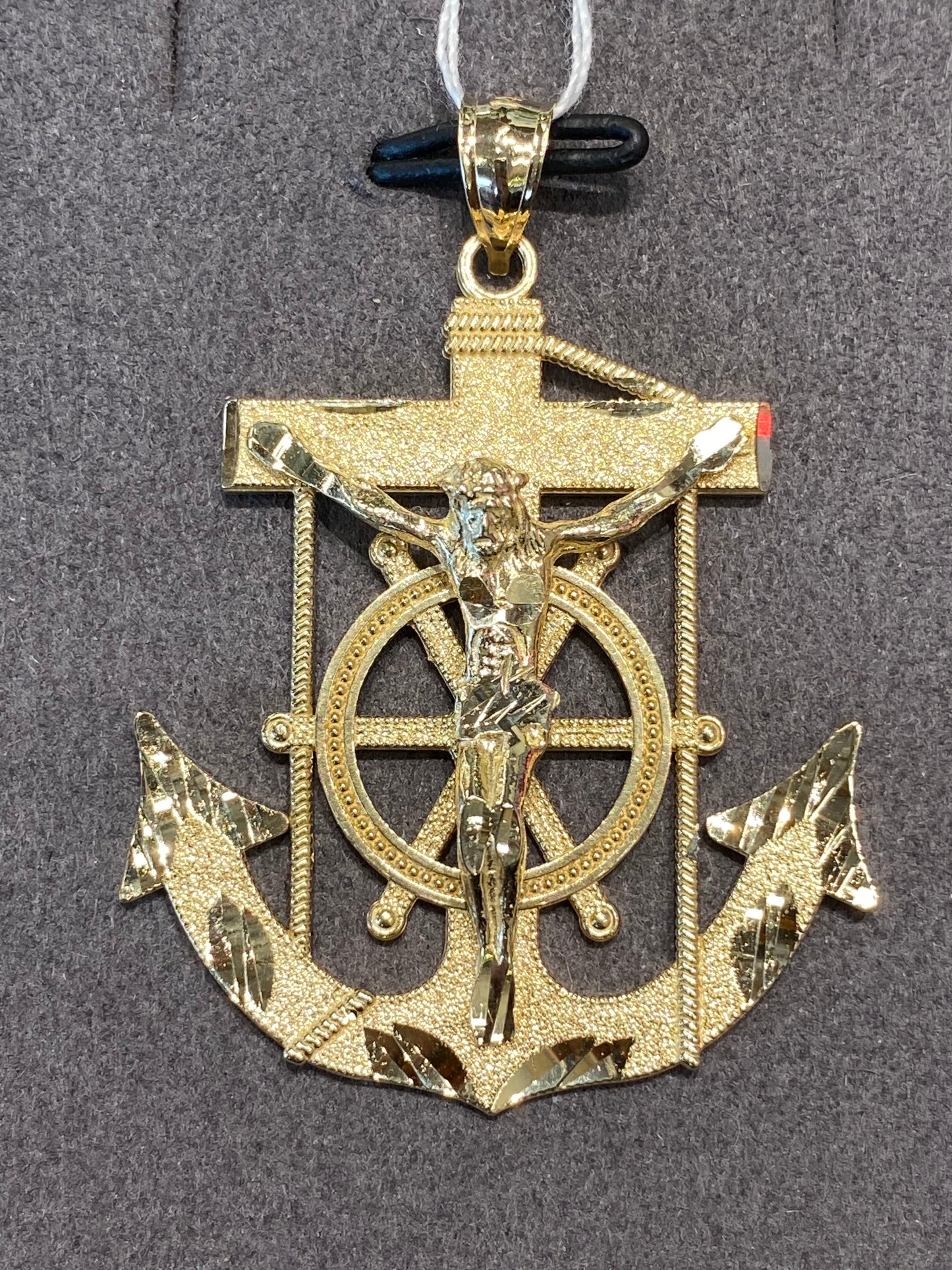 10k Yellow Gold Anchor Pendant