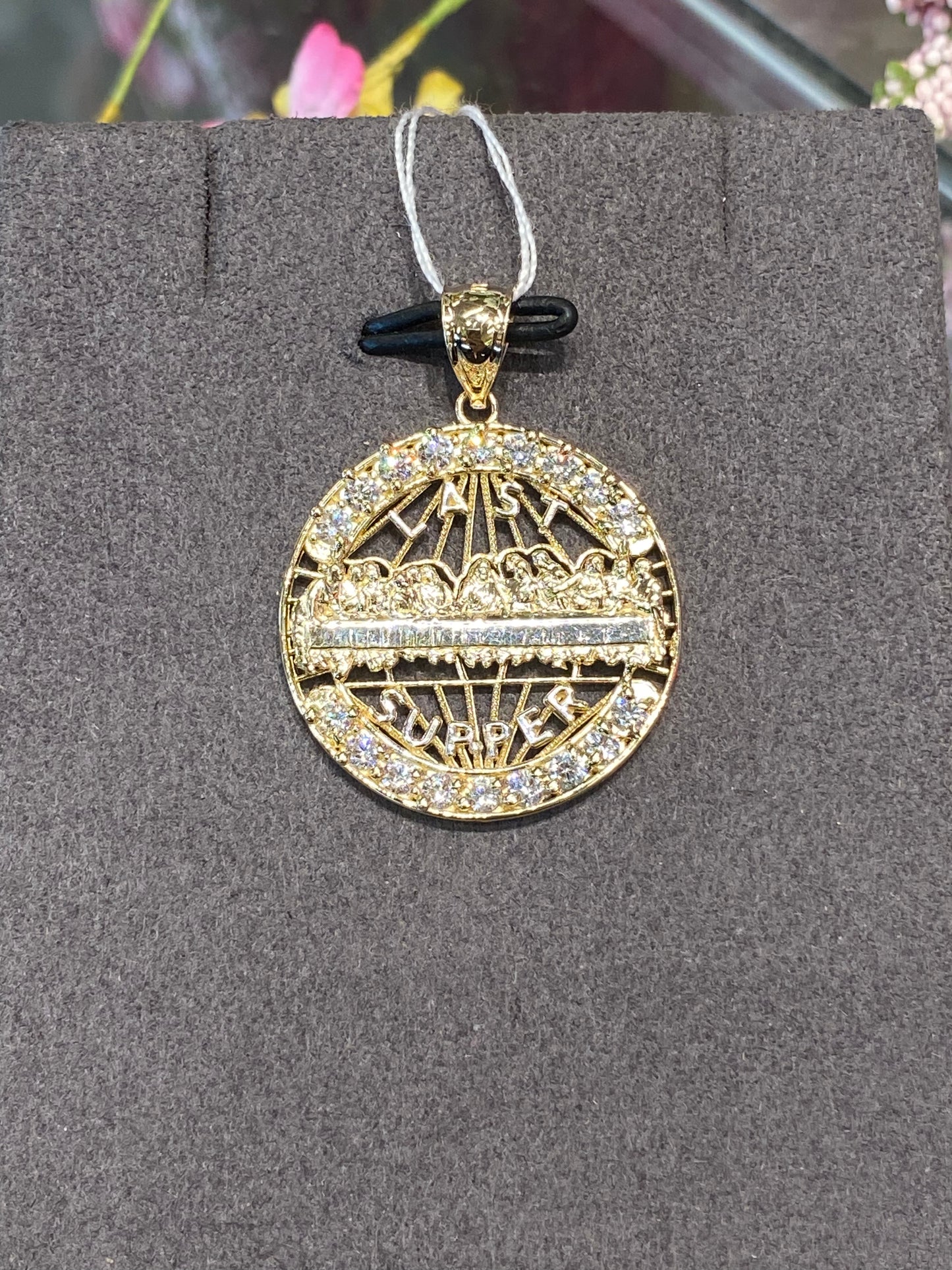 14k Two Tone Last Supper Pendant