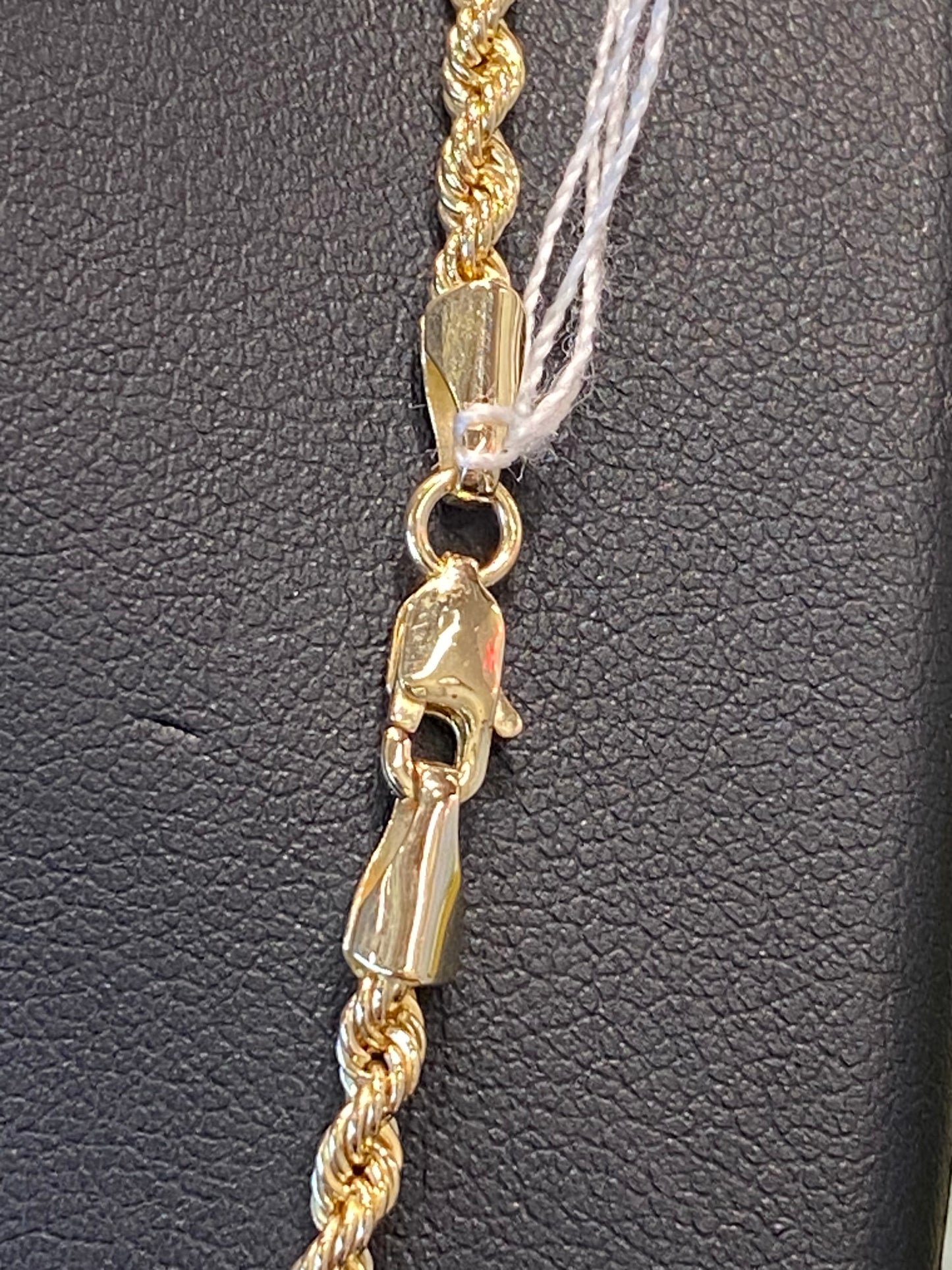 14k Yellow Gold Hollow Rope Chain
