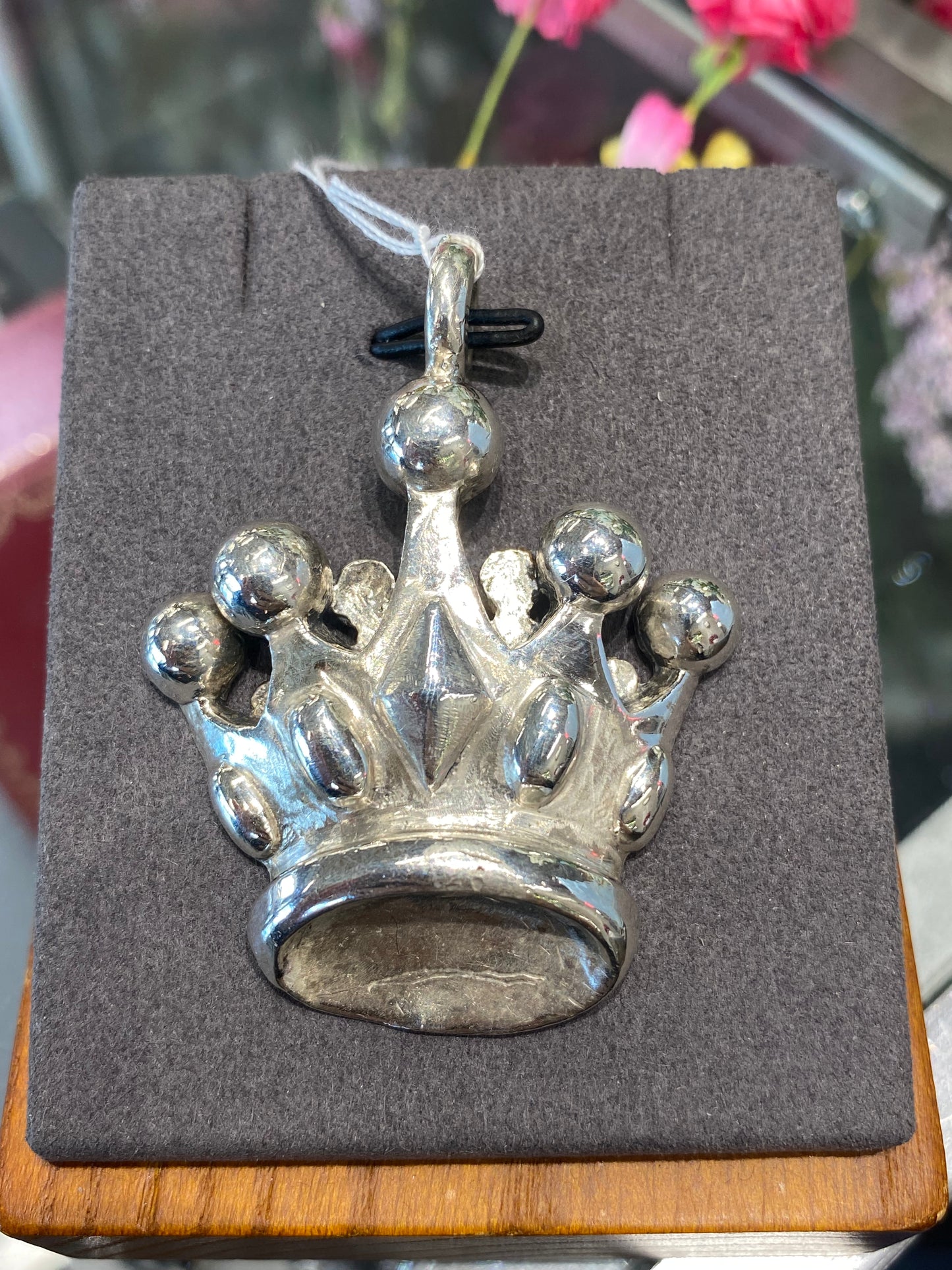 Silver King Baby Crown Pendant