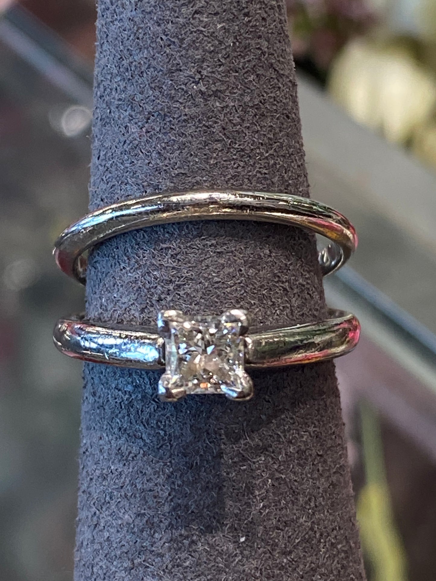 Platinum Diamond Wedding Set