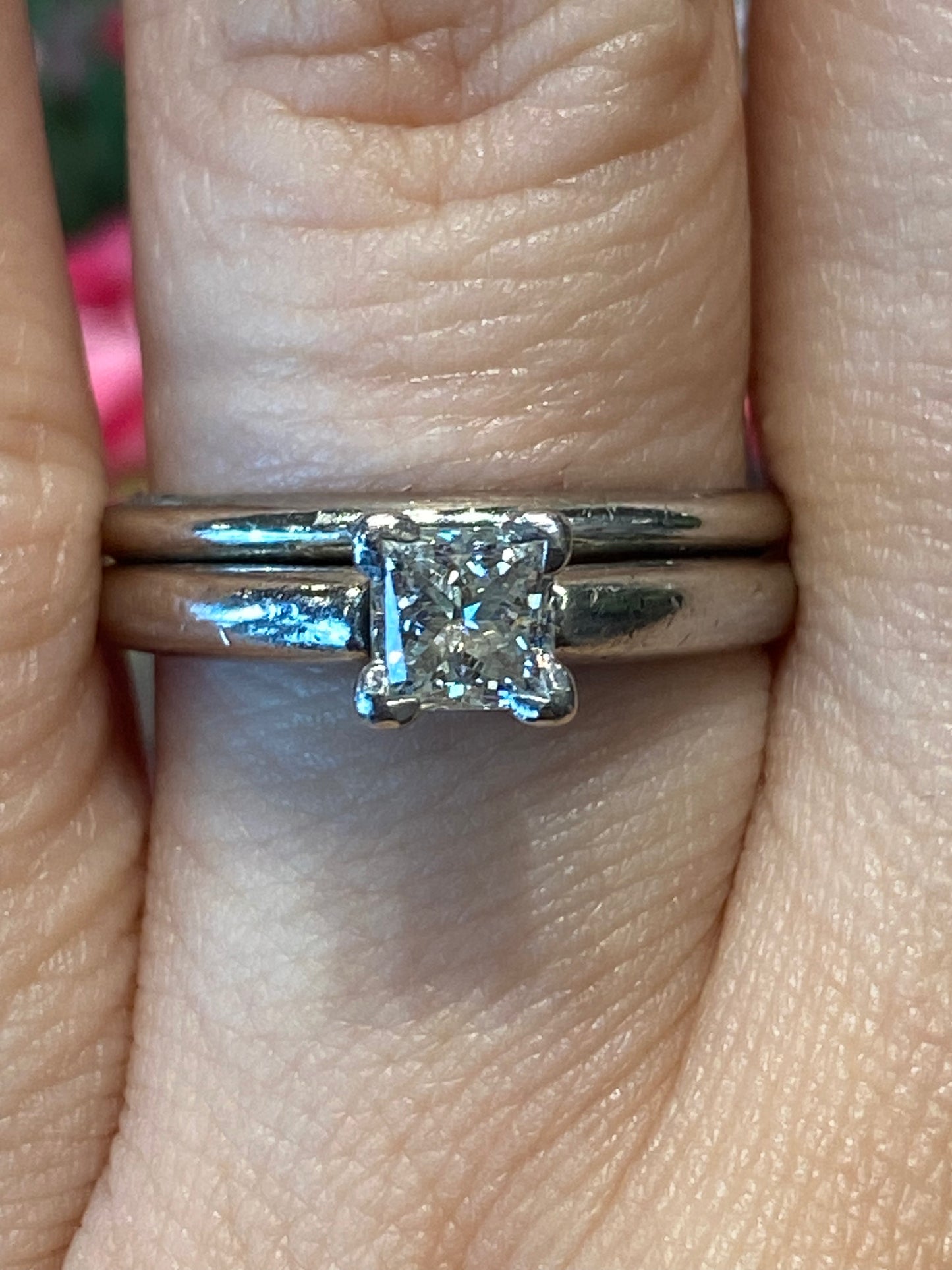 Platinum Diamond Wedding Set