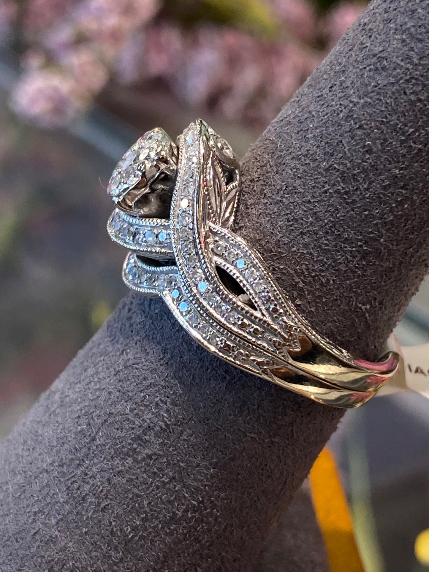 14k White Gold Diamond Wedding Set