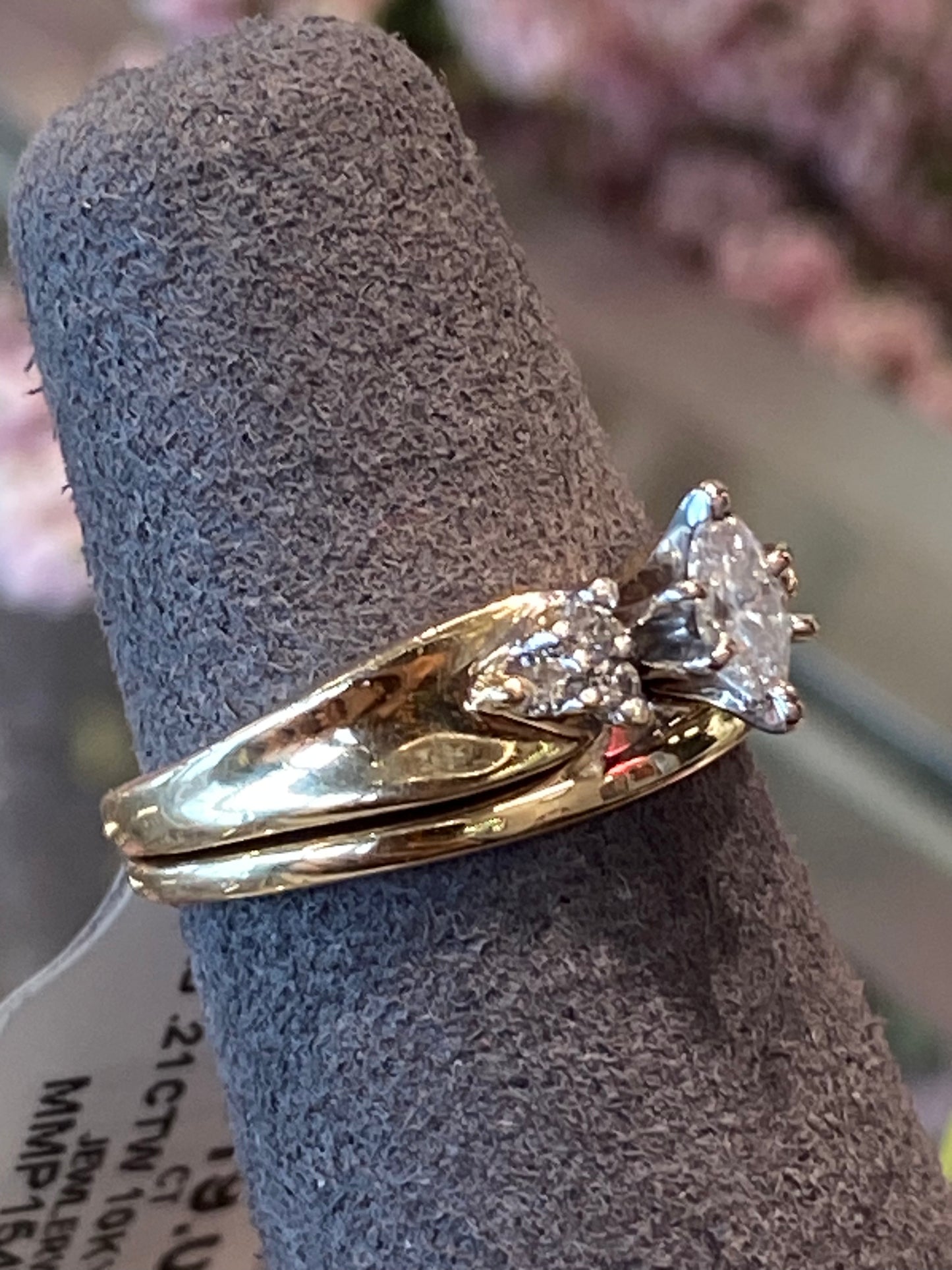 10k Yellow Gold Wedding Set