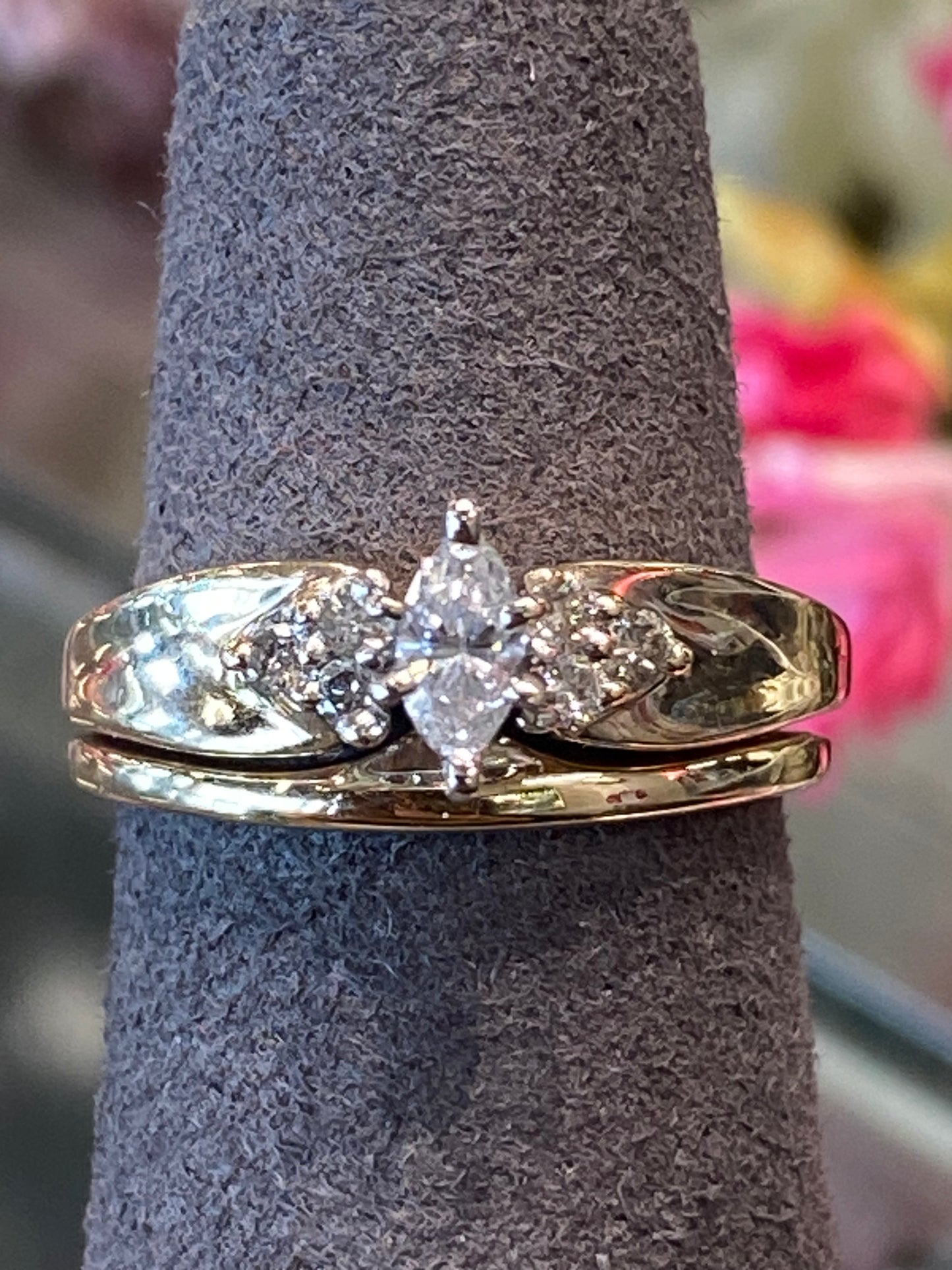 10k Yellow Gold Wedding Set