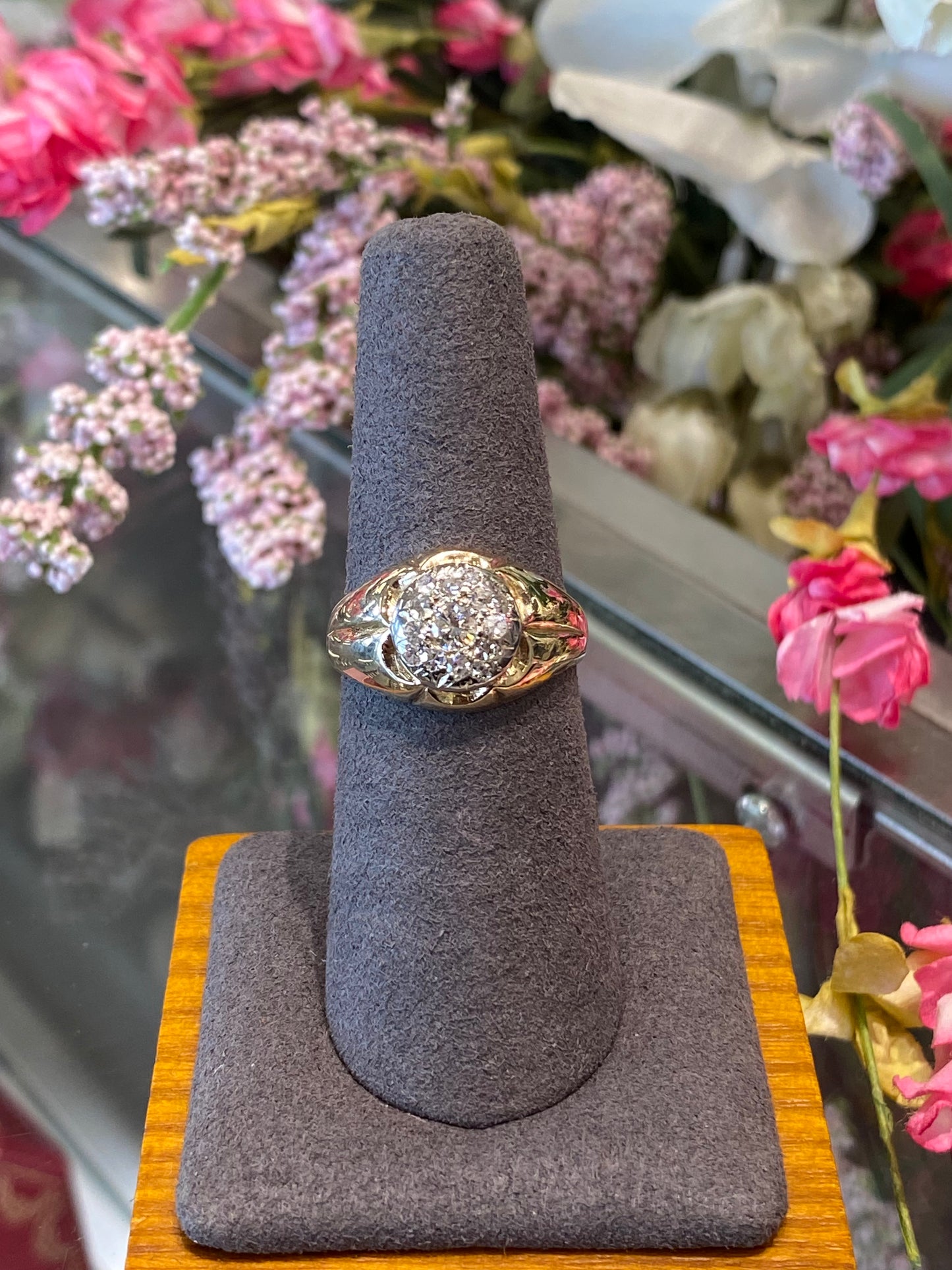 14k Two Tone Diamond Ring