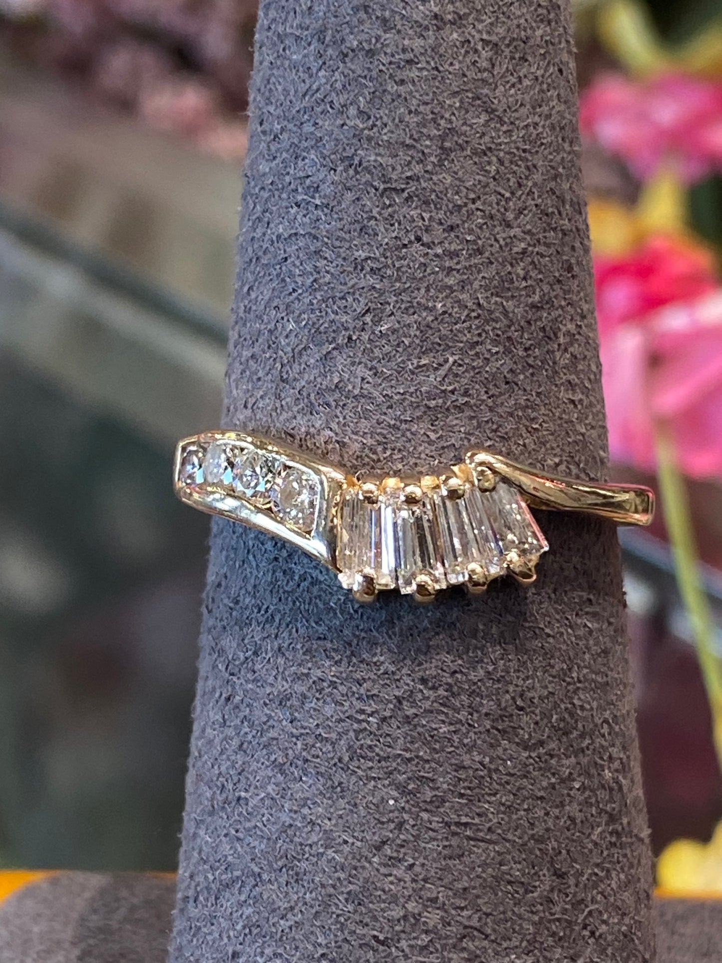 14k Yellow Gold Diamond Ring