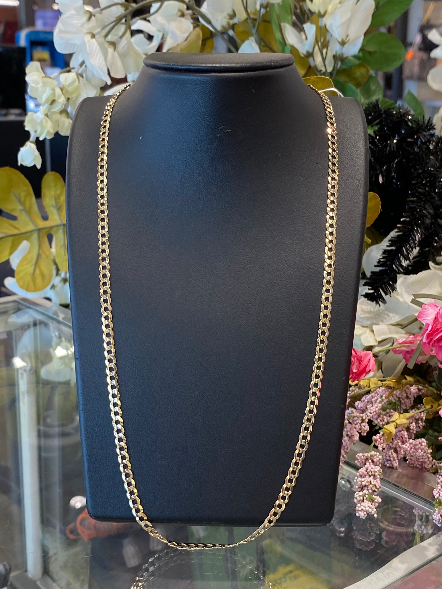 14k Yellow Gold Curb Chain