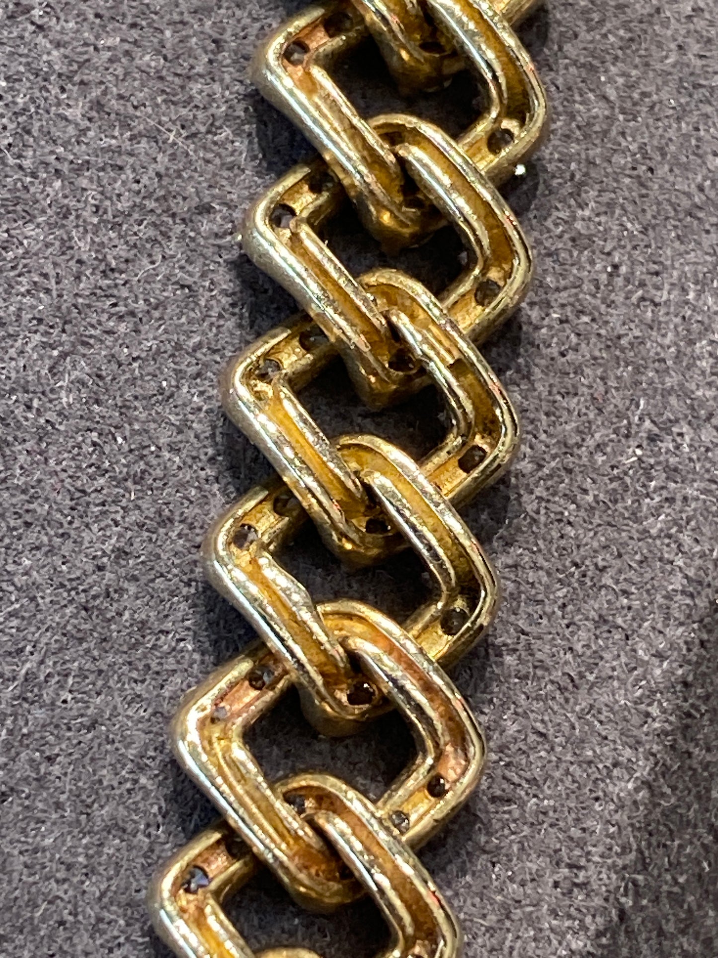 10k Yellow Gold Diamond Chain