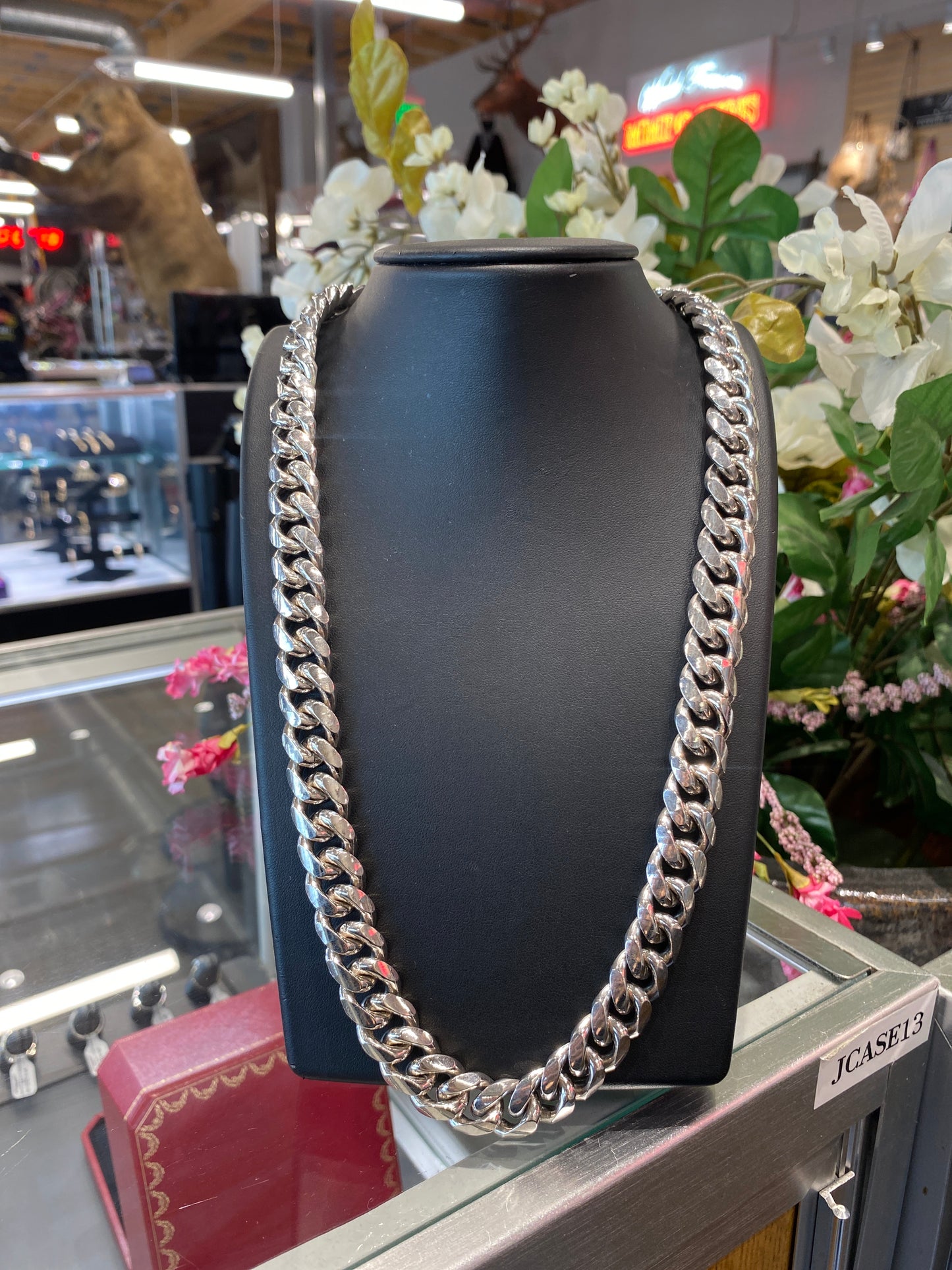 Silver Curb Chain