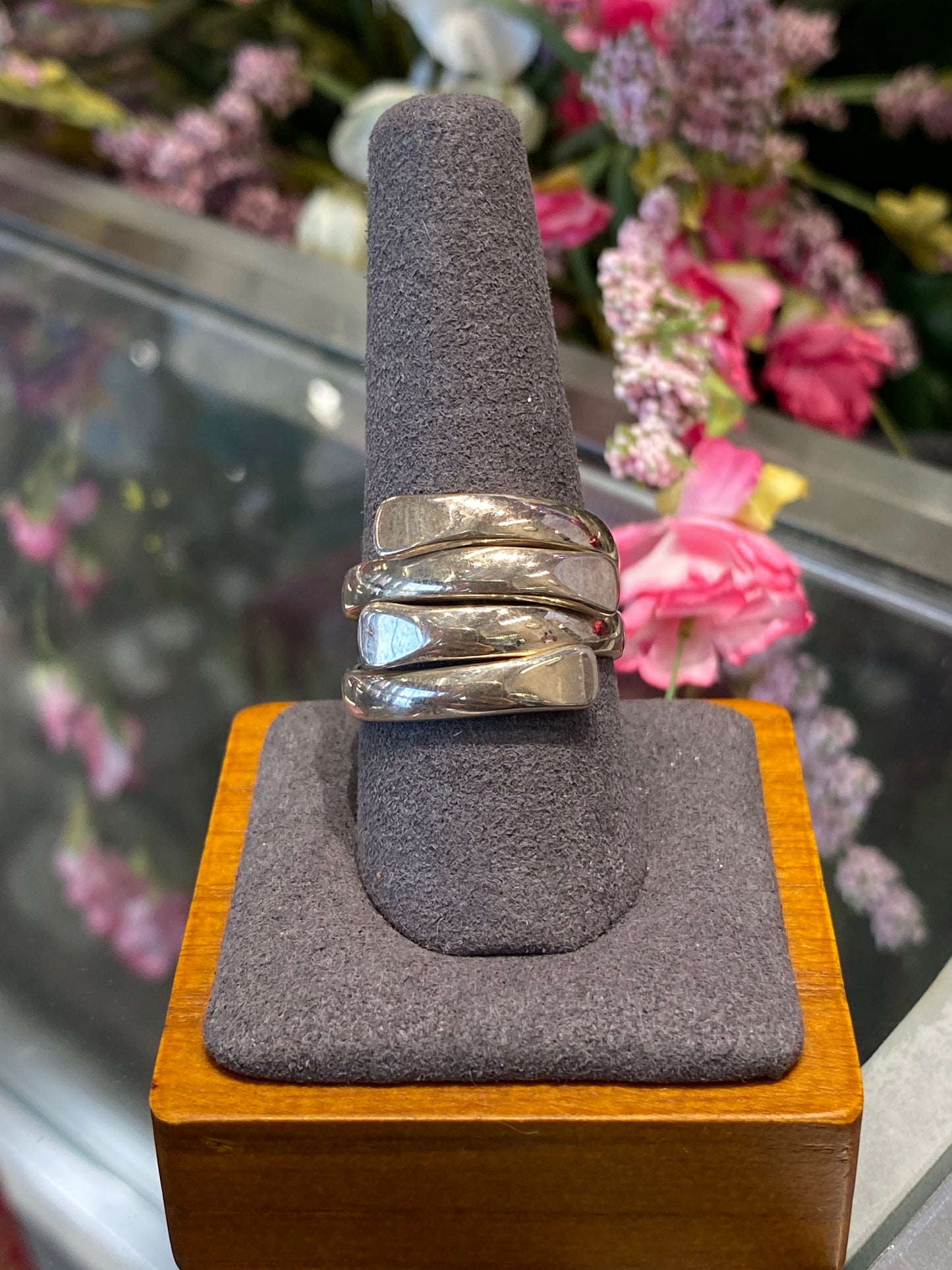 Silver Ring With Design