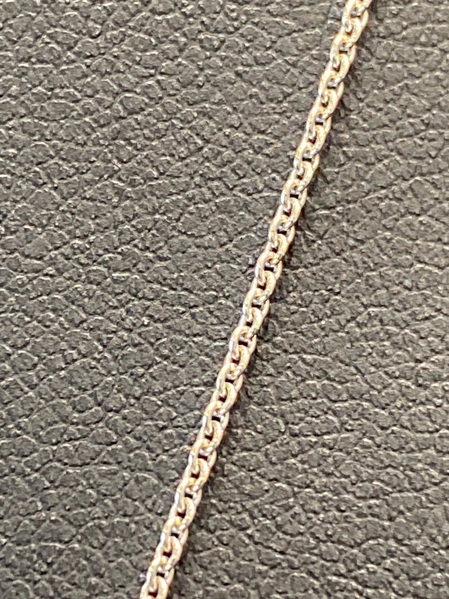 Silver Chain W/Diamond Pendant