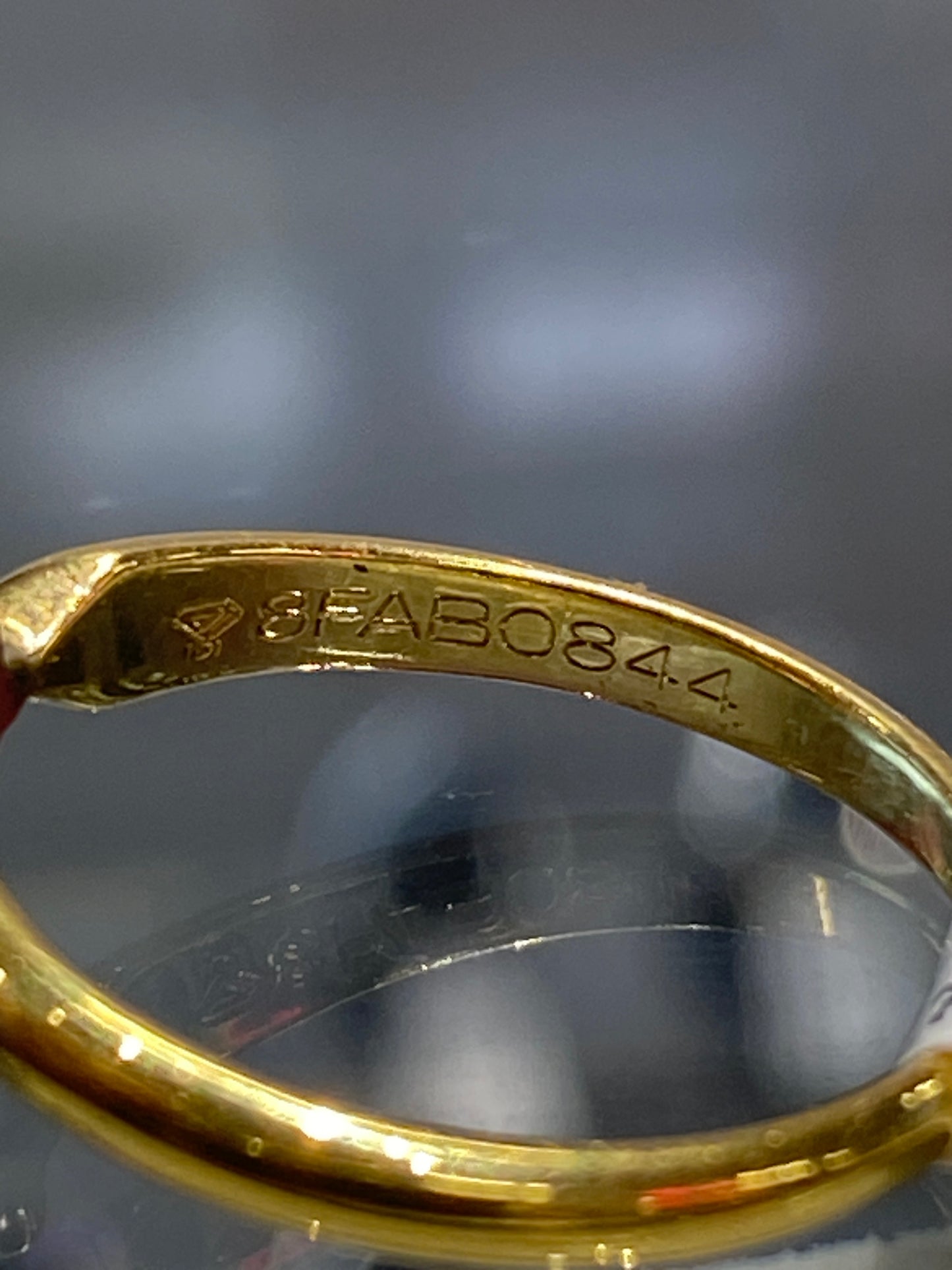 18k Yellow Gold Diamond Engagement Ring