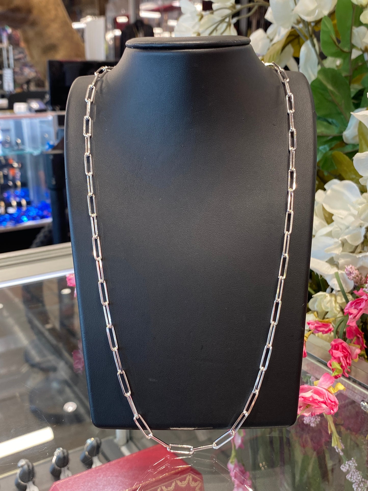 Silver Paper Clip Chain