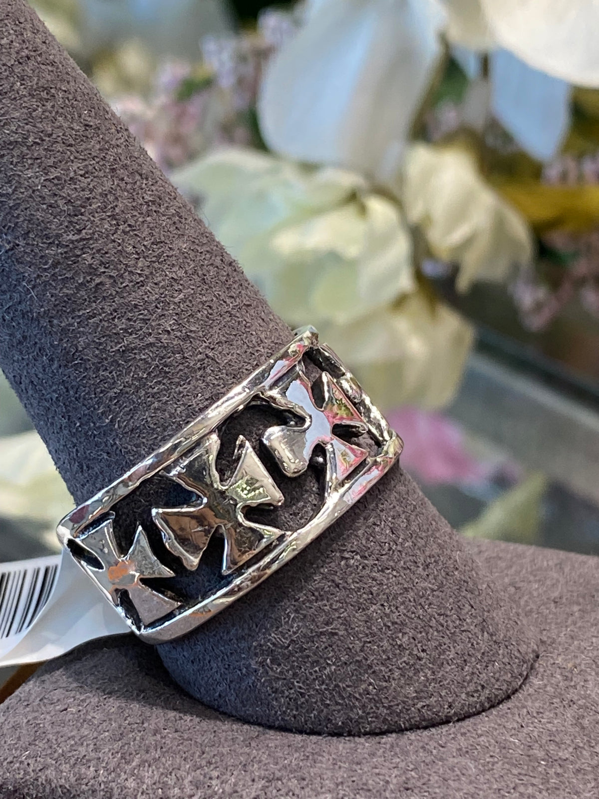 925 Silver Iron Cross Ring