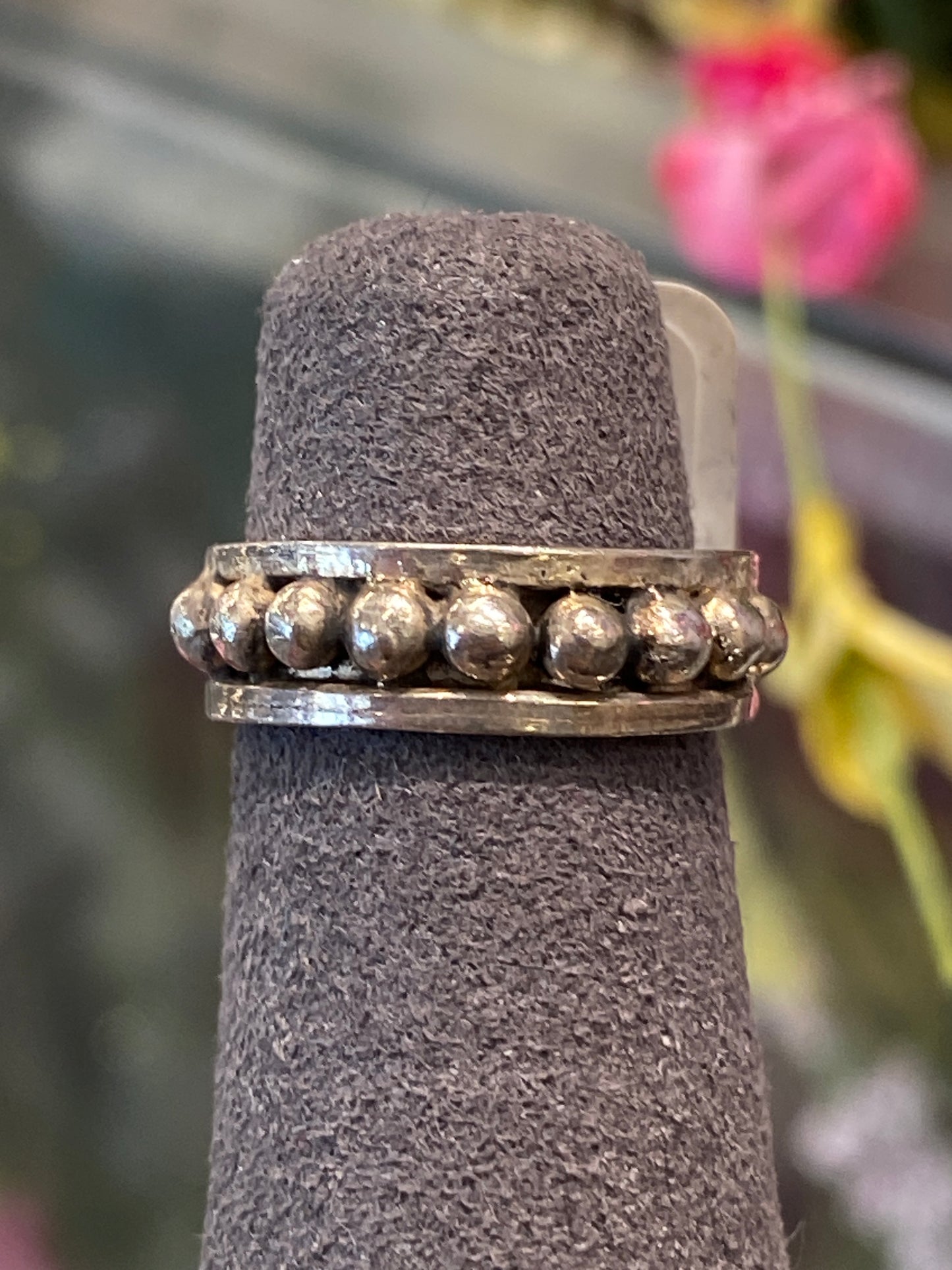 Silver Ring With Design