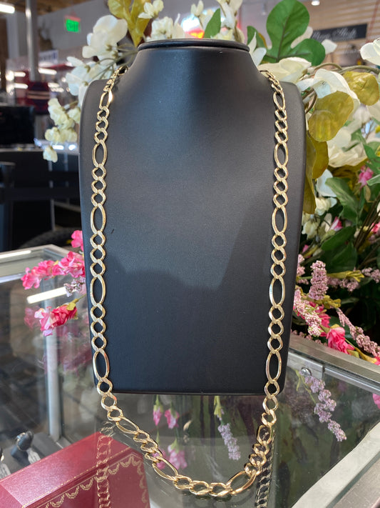 14k Yellow Gold Fígaro Chain