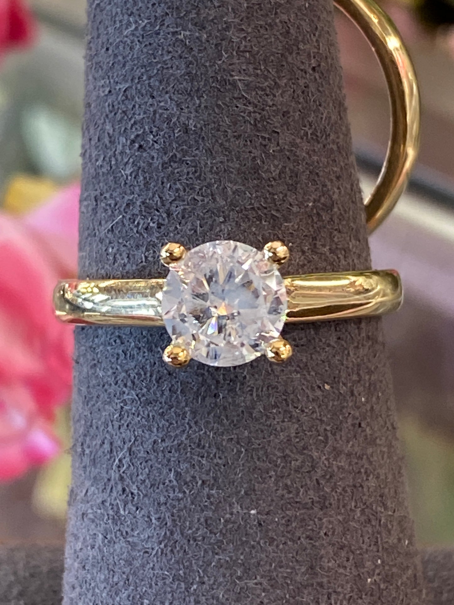 14k Yellow Gold Diamond Wedding Set