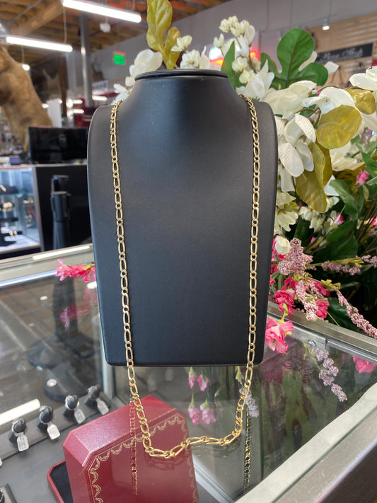 14k Yellow Gold Fígaro Chain