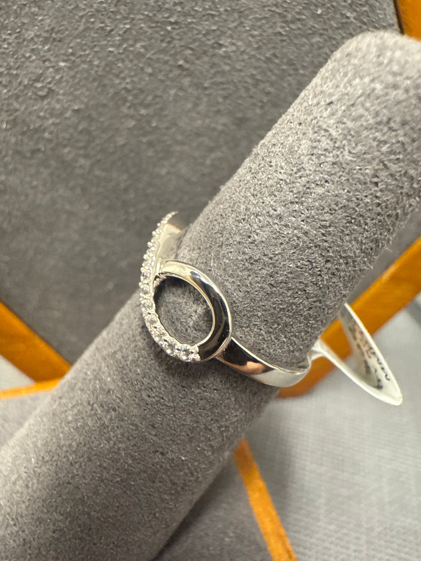 Silver eternity ring