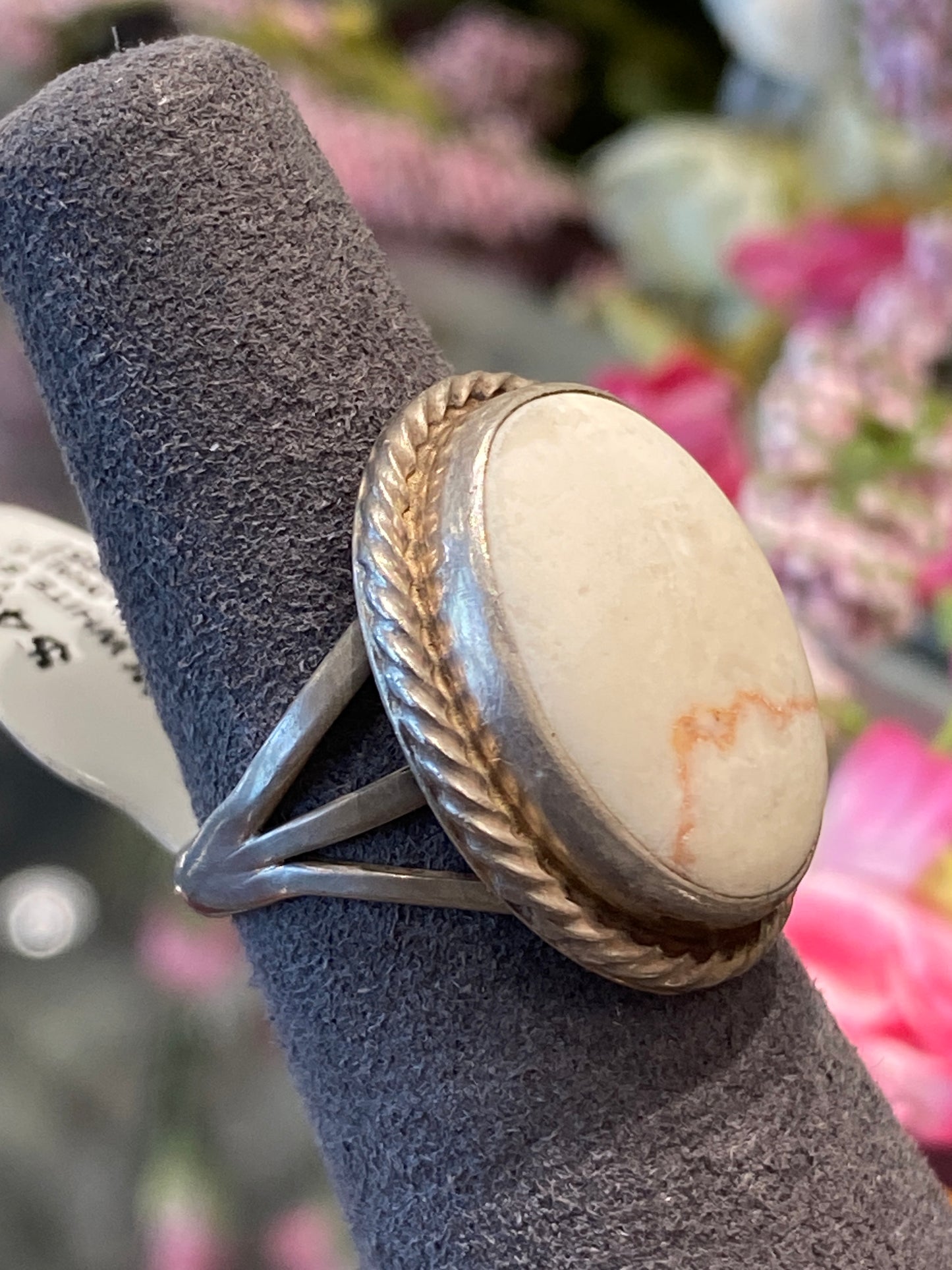 Silver Ring With Colored Stone