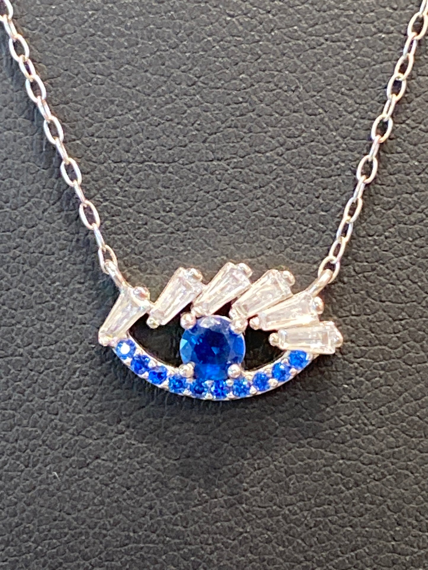 Silver Chain W/ Eye Pendant