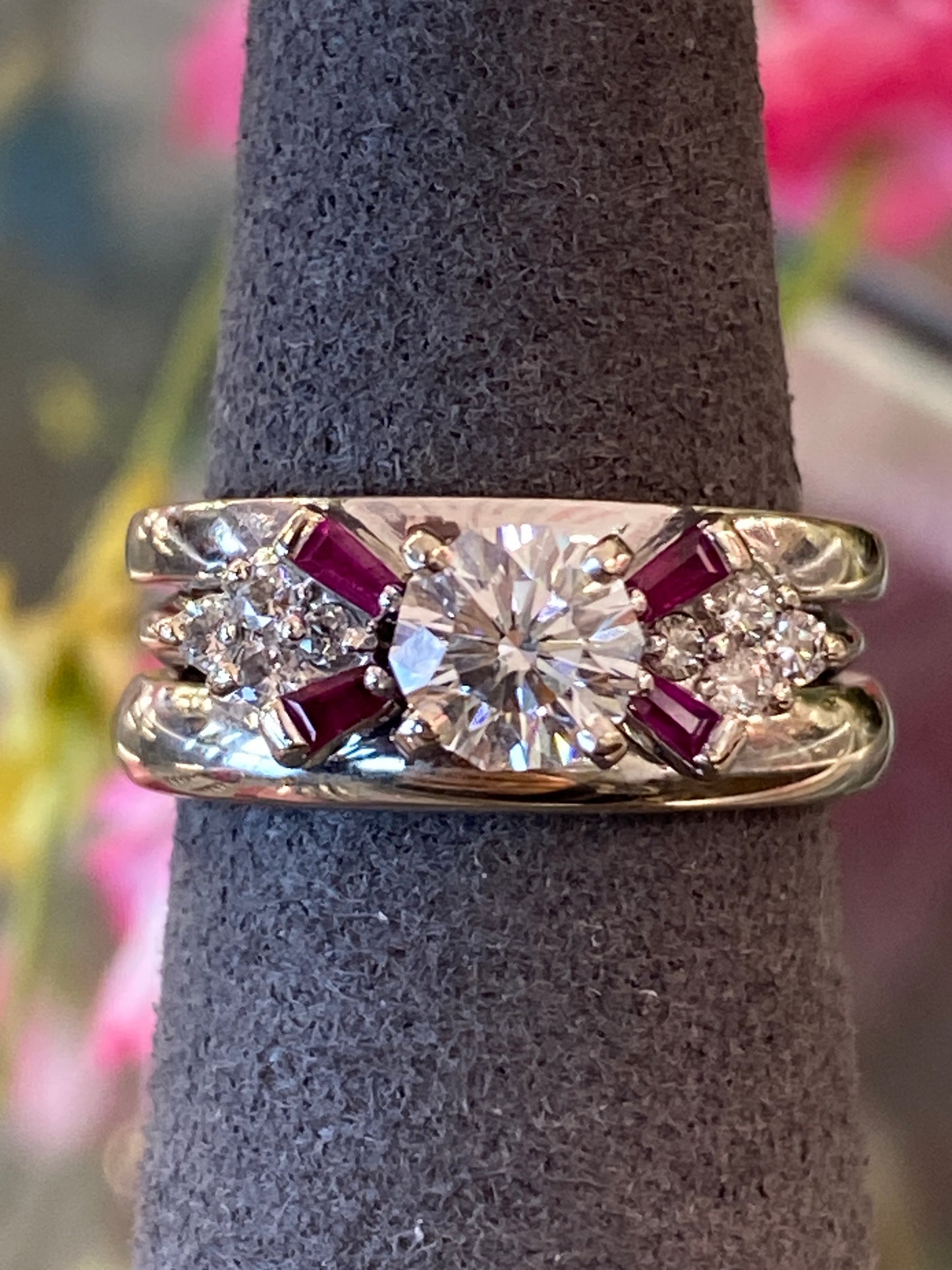 14k White Gold Diamond Wedding Set