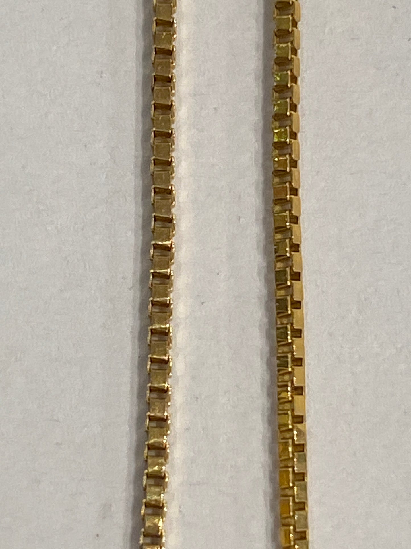 14k Yellow Gold Box Link Chain