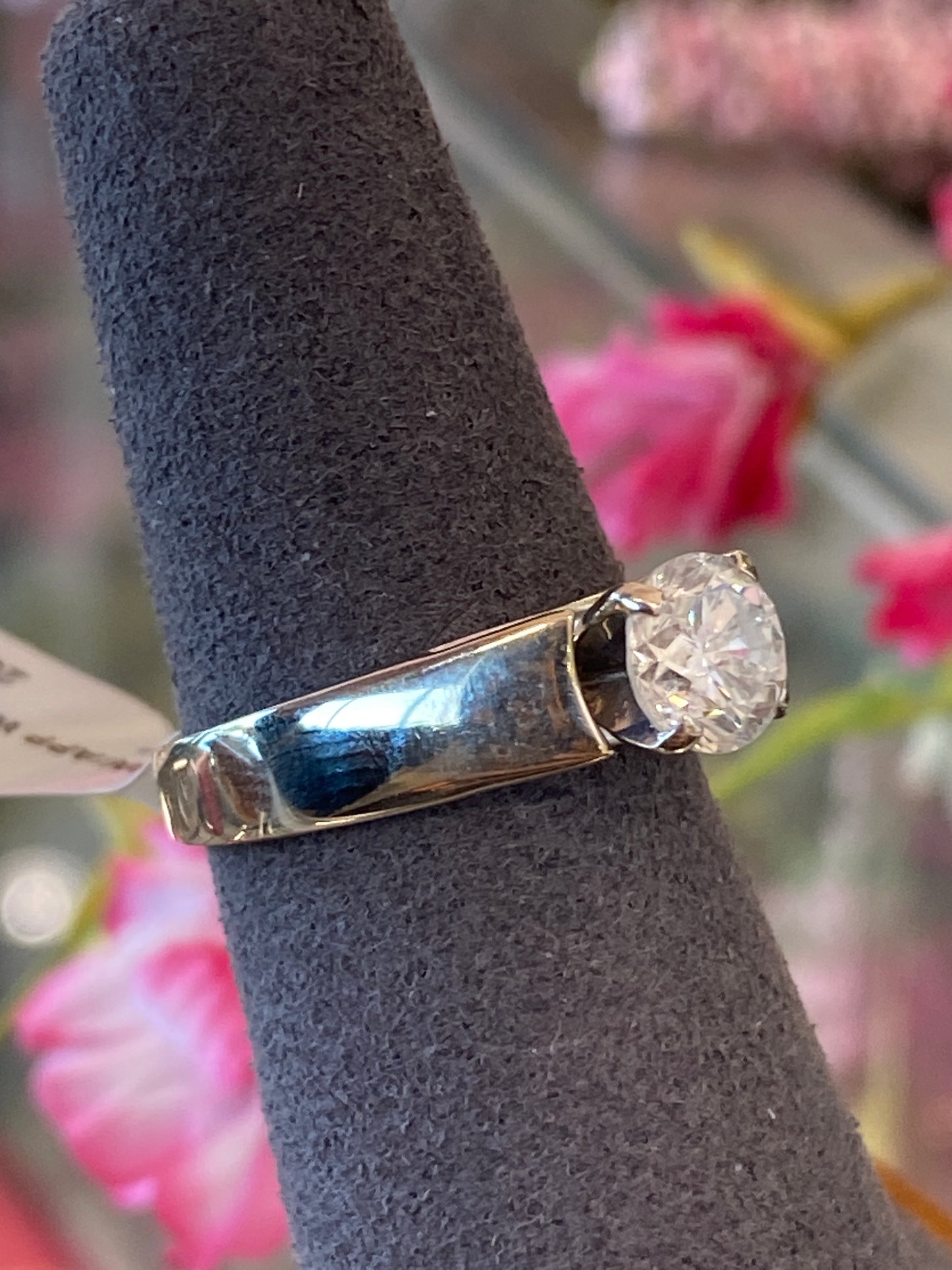 14k White Gold Diamond Engagement Ring