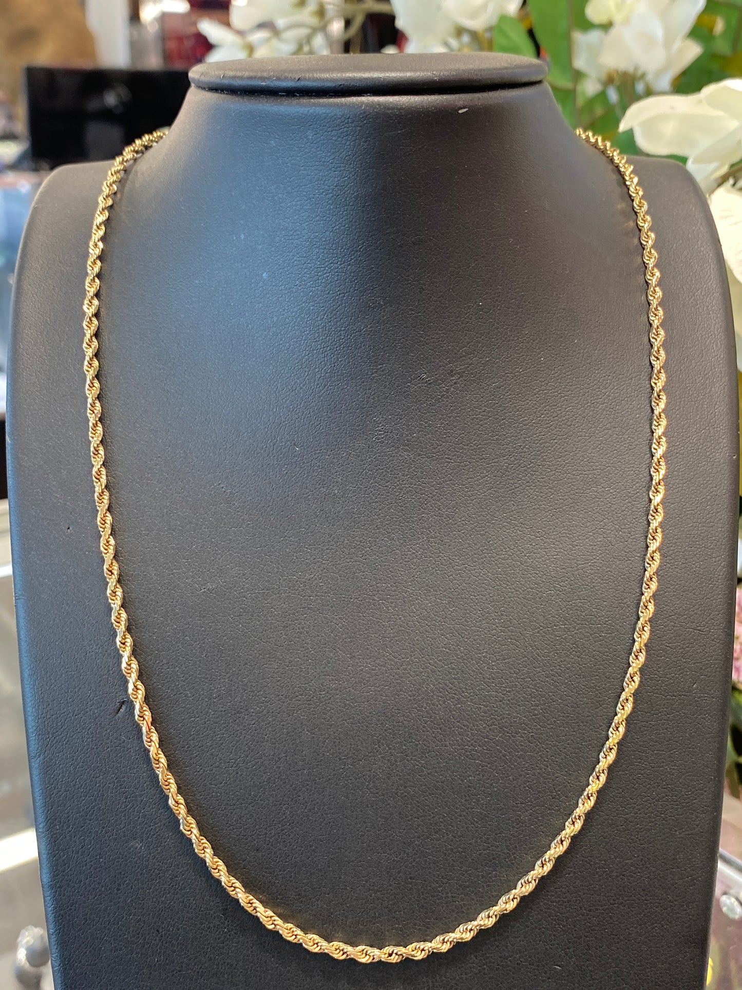 14k Yellow Gold Rope Chain