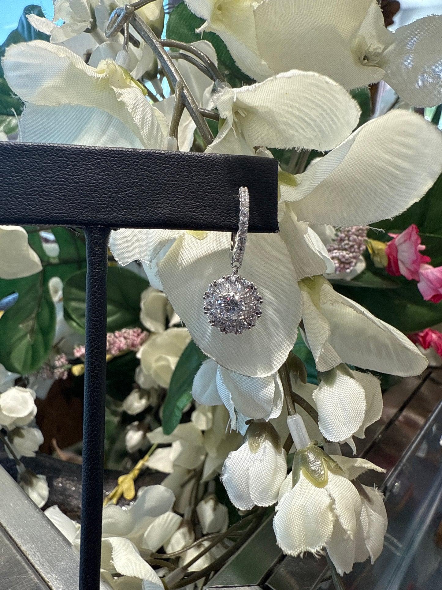 Silver earrings