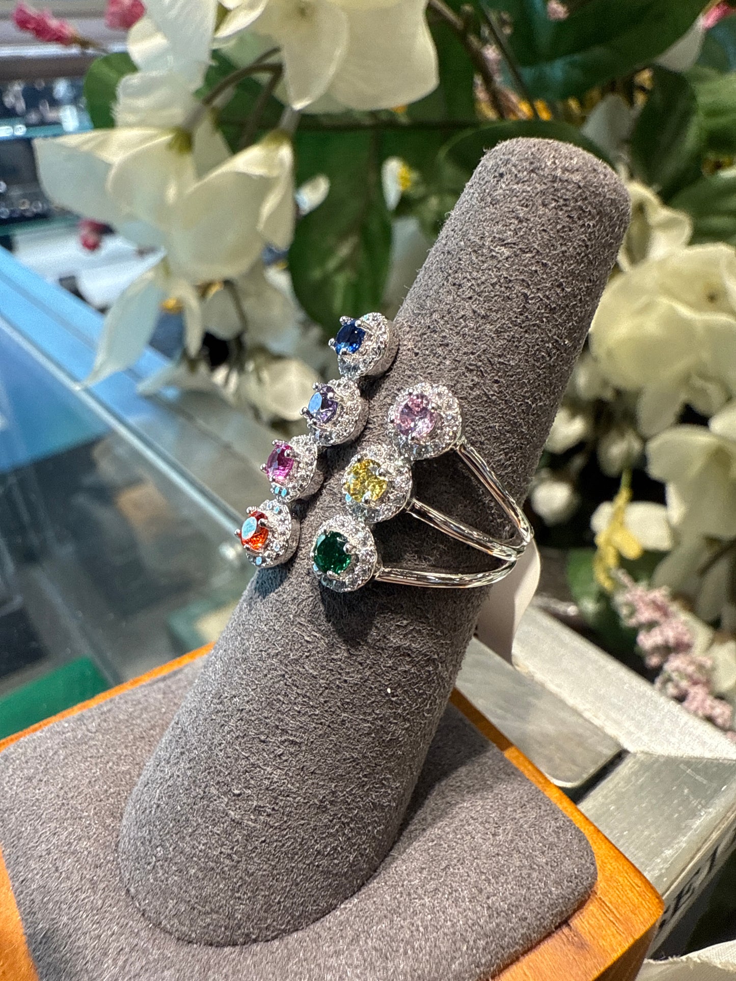 Silver cuff ring