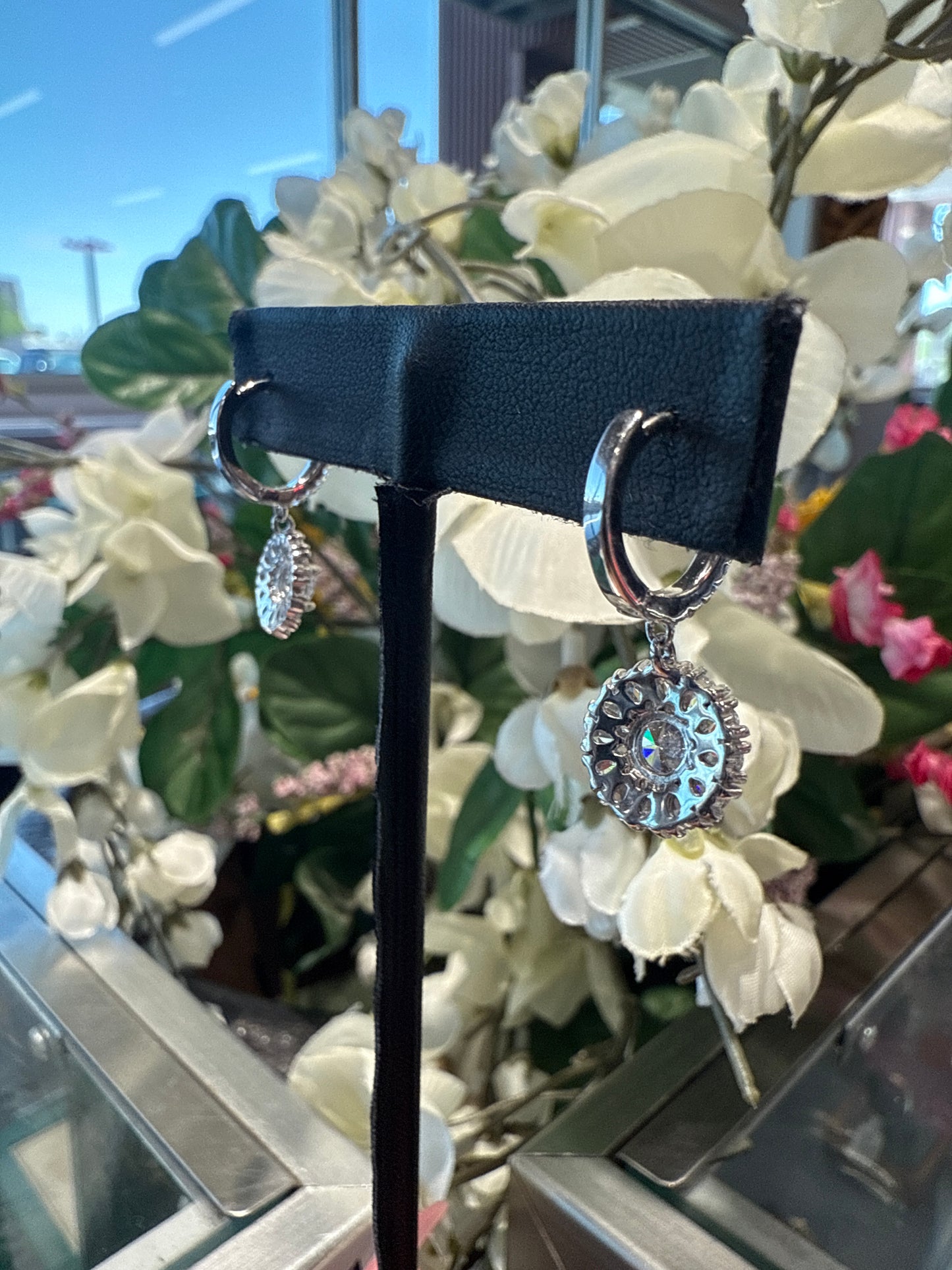 Silver earrings