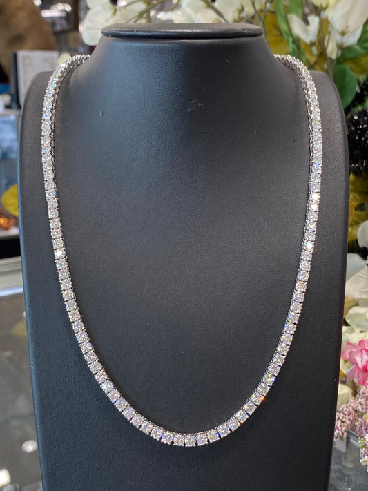 925 Silver Moissanite Necklaces
