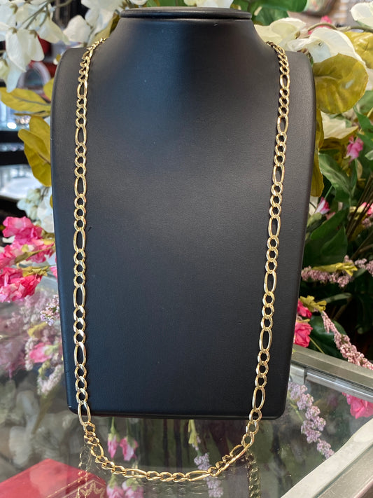 14k Yellow Gold Fígaro Chain