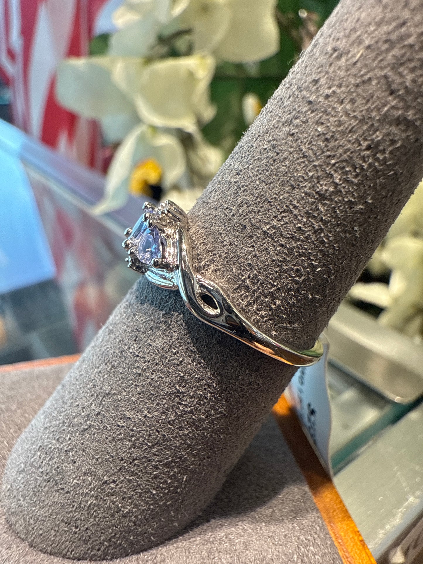 White gold ring
