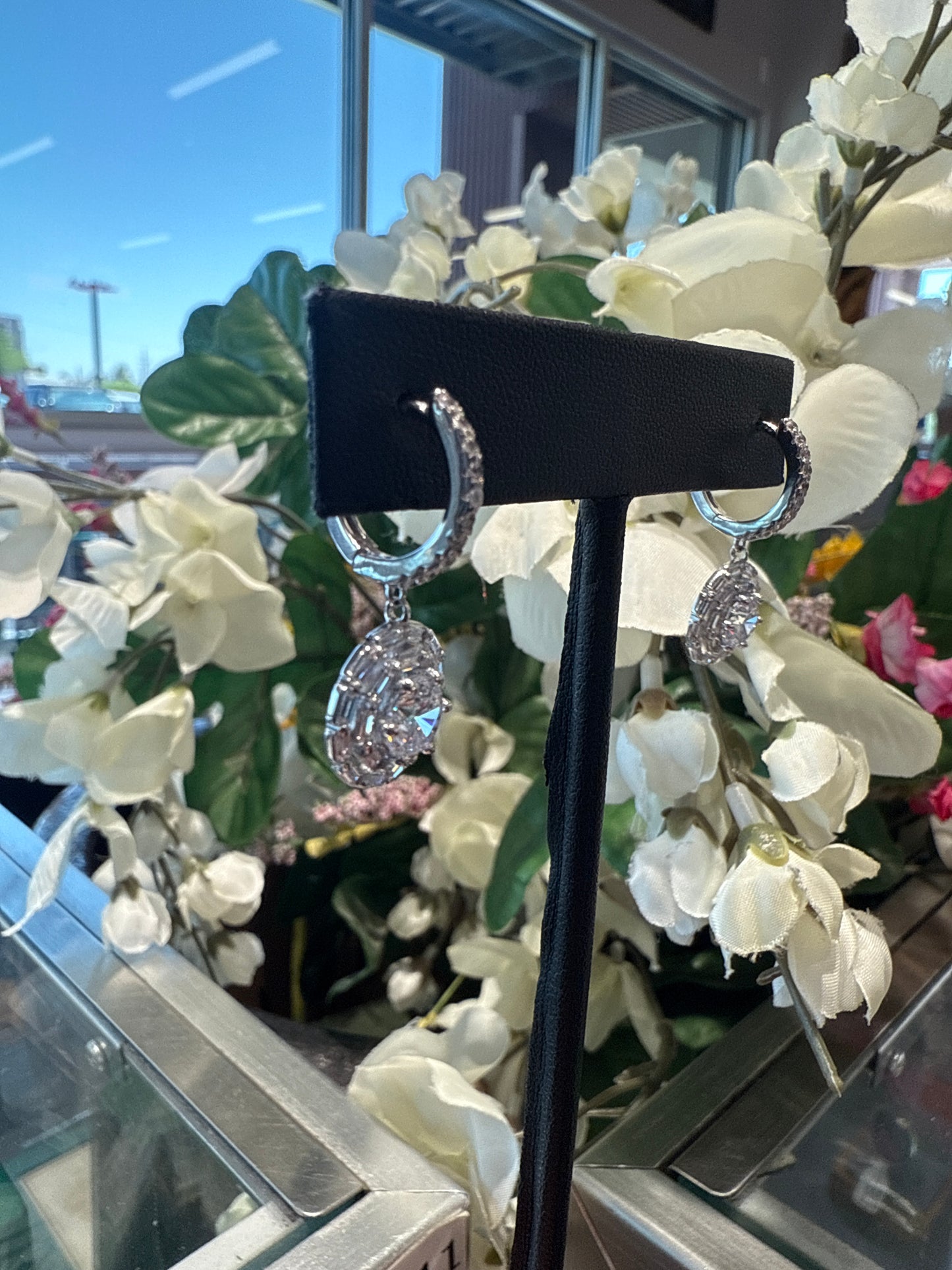 Silver earrings