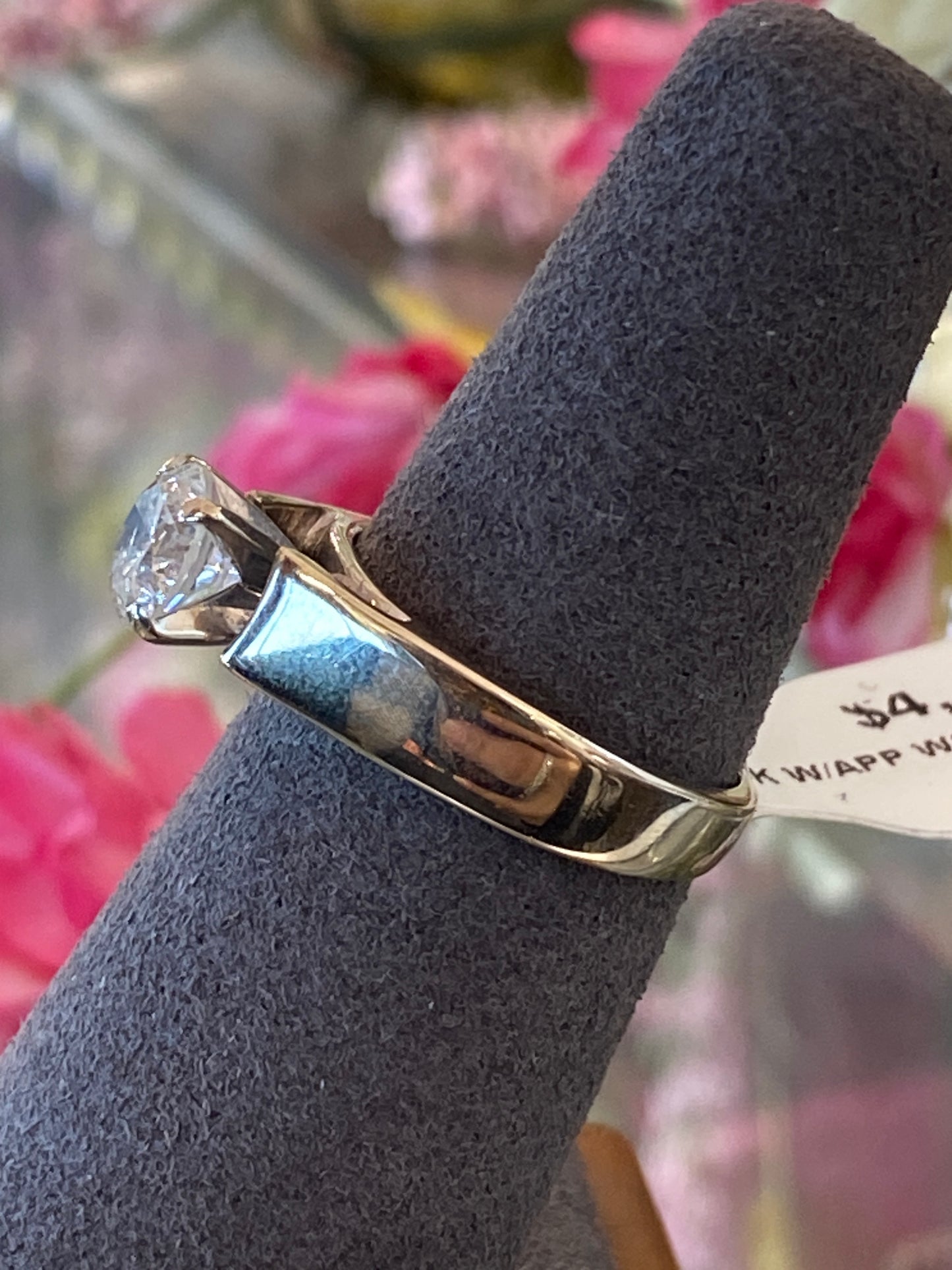14k White Gold Diamond Engagement Ring