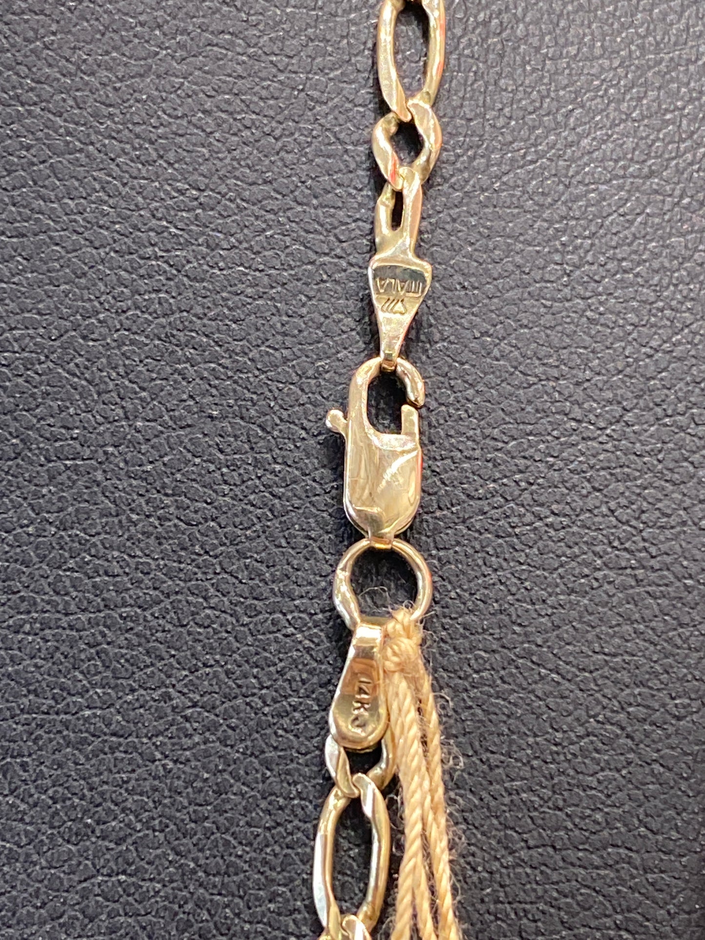 14k Yellow Gold Fígaro Chain