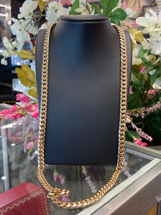 10k Yellow Gold Cuban Chain