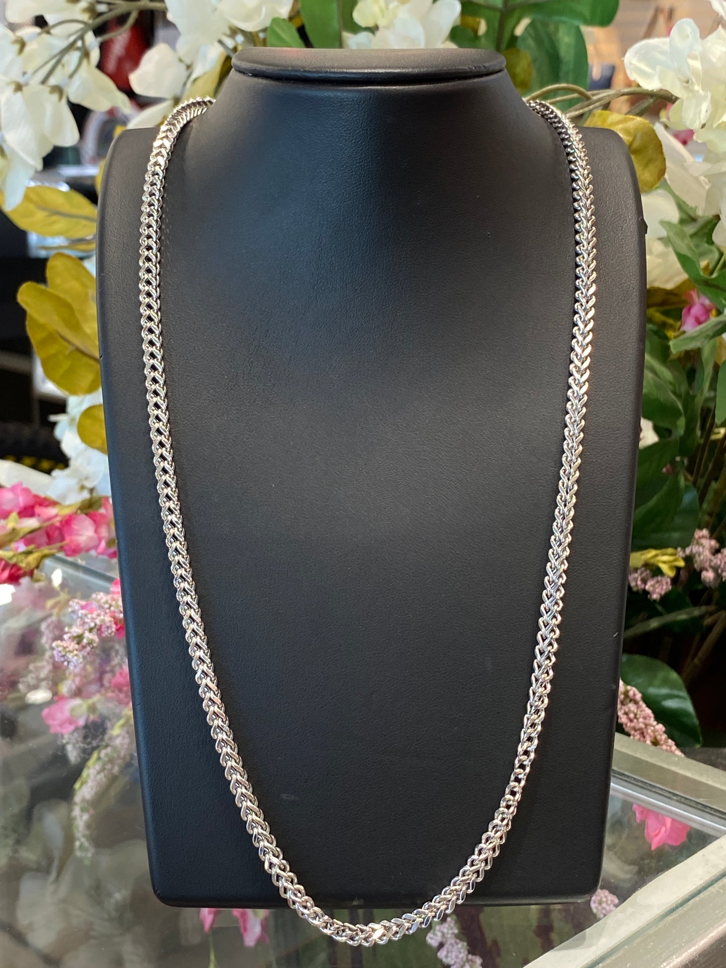14k White Gold Chain