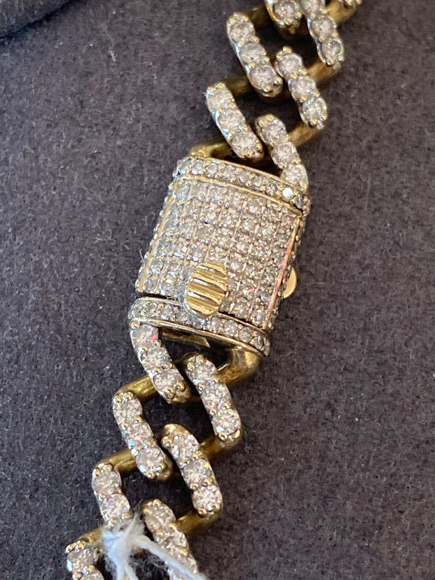 10k Yellow Gold Diamond Chain